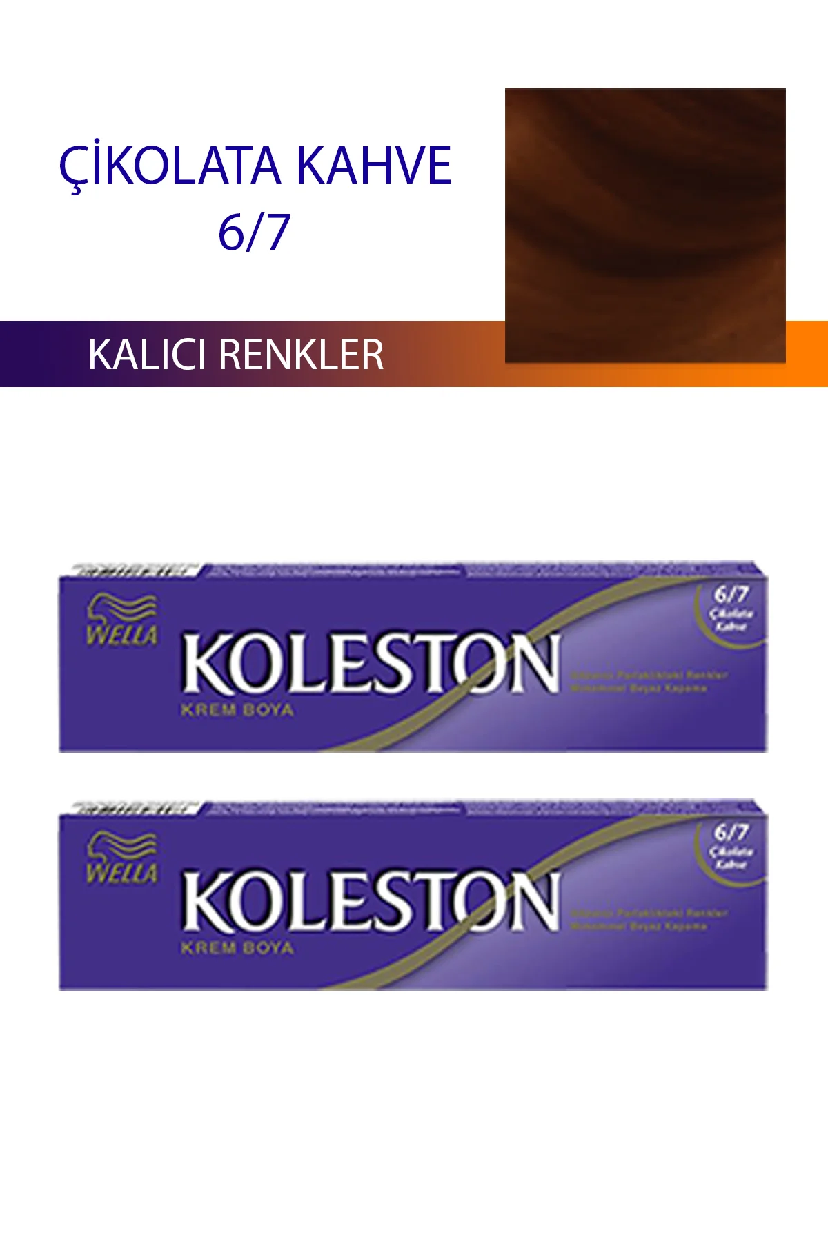2 Adet Single Tüp Boya Saç Boyası Çikolata Kahve 6/7 - Just Cheap Store Görsel 2