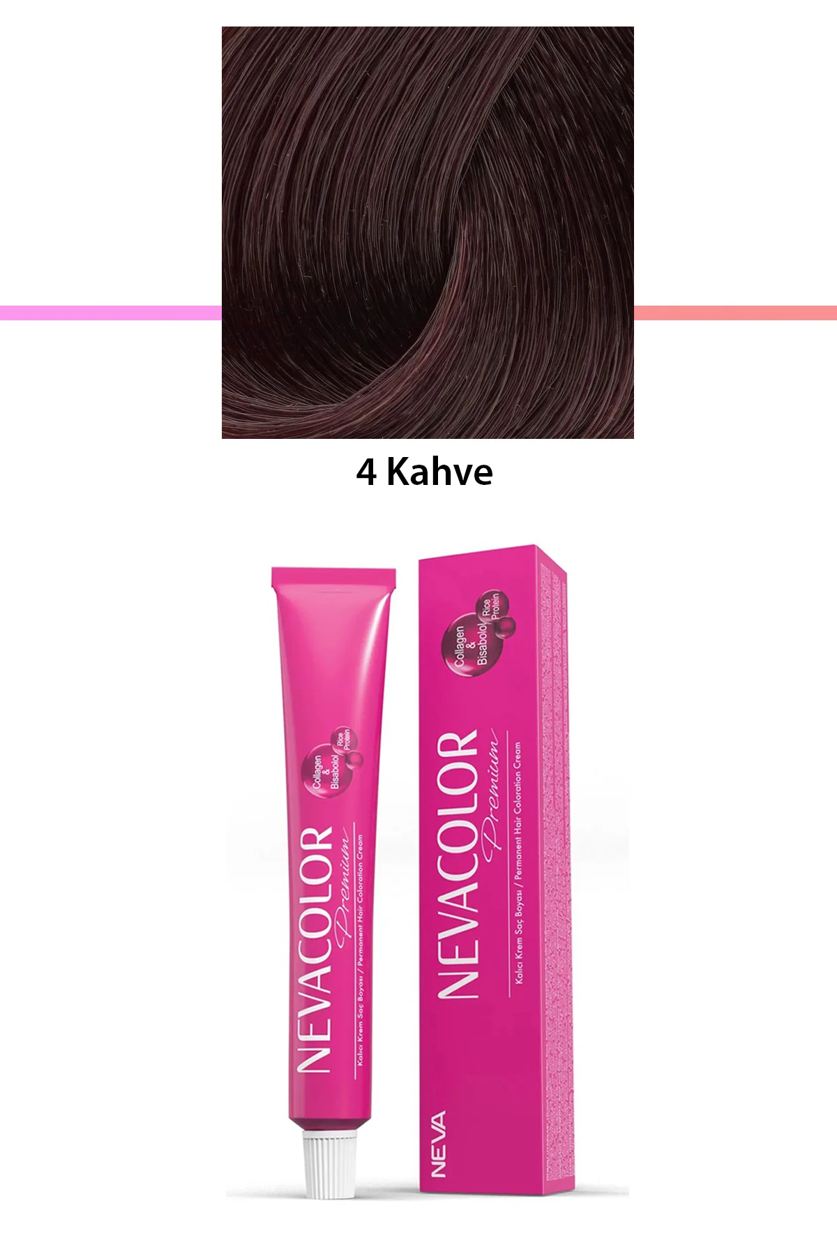 Premium 4 Kahve - Kalıcı Krem Saç Boyası 50 g Tüp - Just Cheap Store Görsel 4