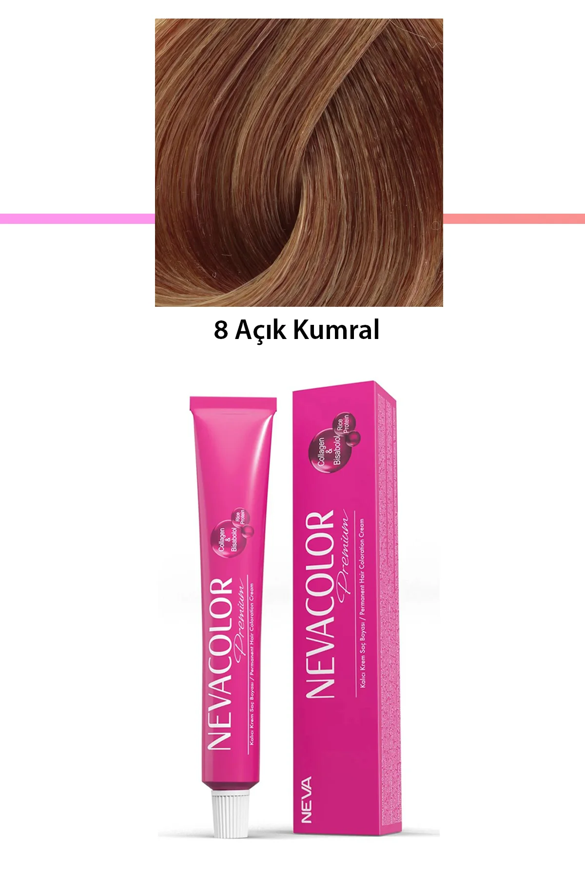 Premium 8 Açık Kumral - Kalıcı Krem Saç Boyası 50 g Tüp - Just Cheap Store Görsel 4