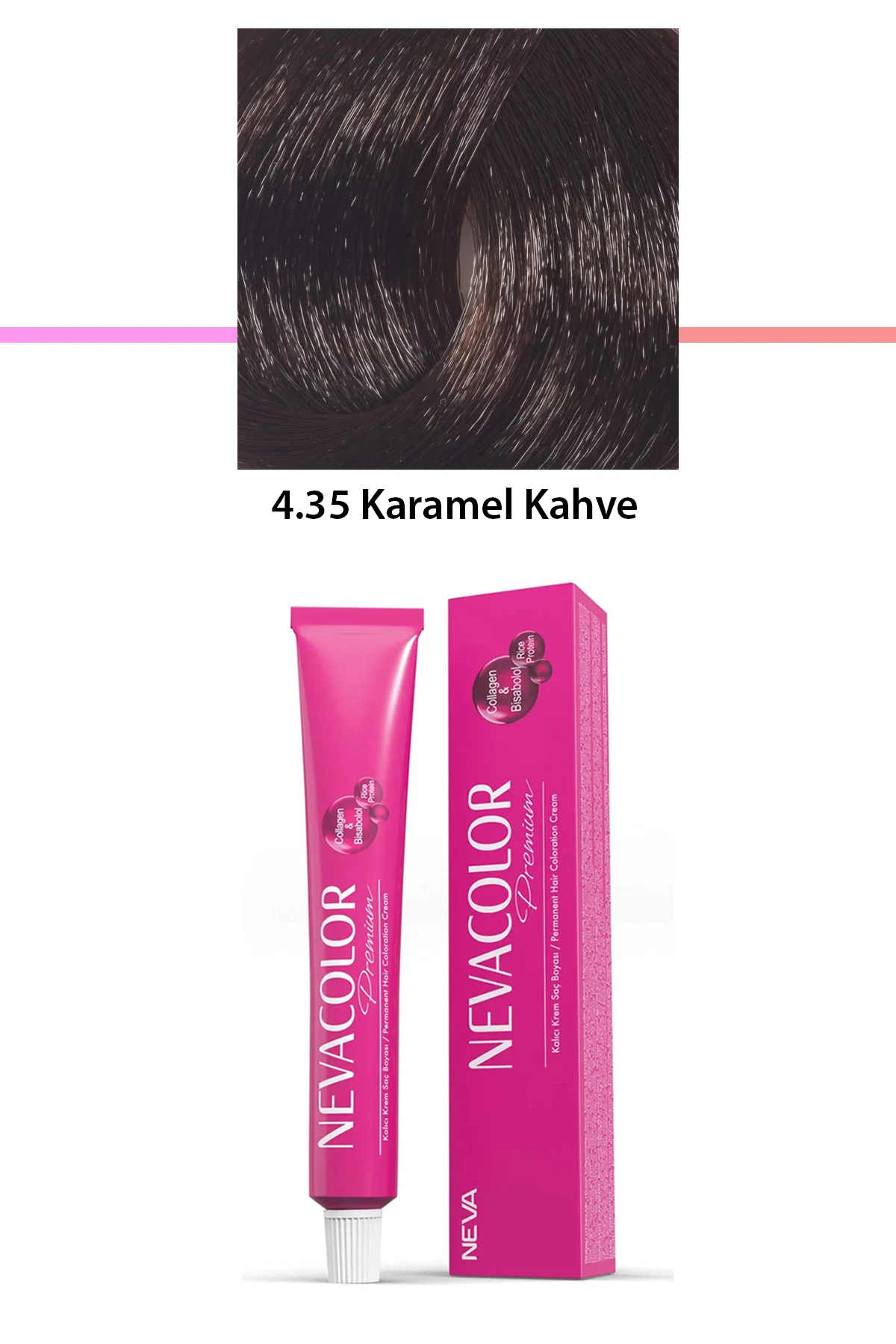 Premium 4.35 Karamel Kahve - Kalıcı Krem Saç Boyası 50 g Tüp - Just Cheap Store Görsel 4