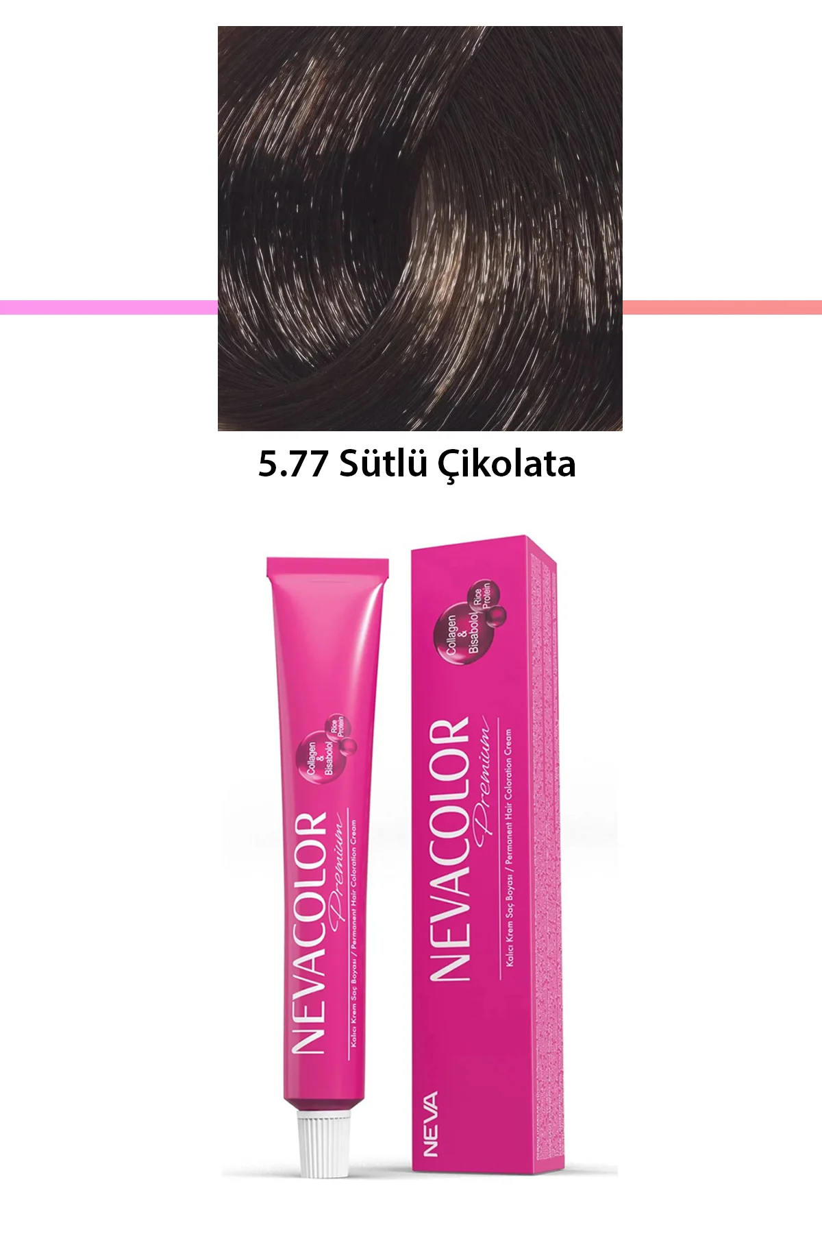 Premium 5.77 Sütlü Çikolata - Kalıcı Krem Saç Boyası 50 g Tüp - Just Cheap Store Görsel 2