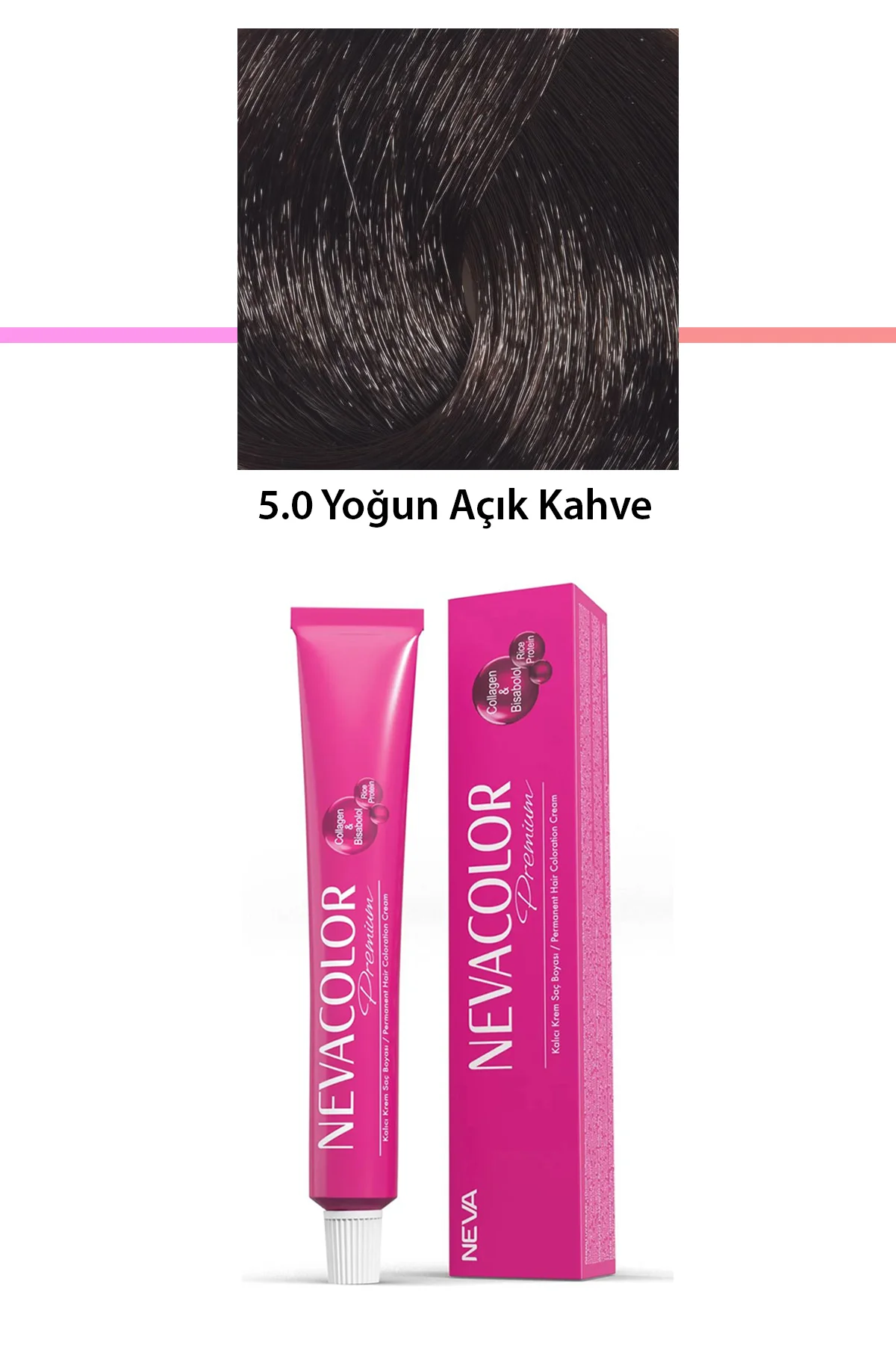 Premium 5.0 Yoğun Açık Kahve - Kalıcı Krem Saç Boyası 50 g Tüp - Just Cheap Store Görsel 4