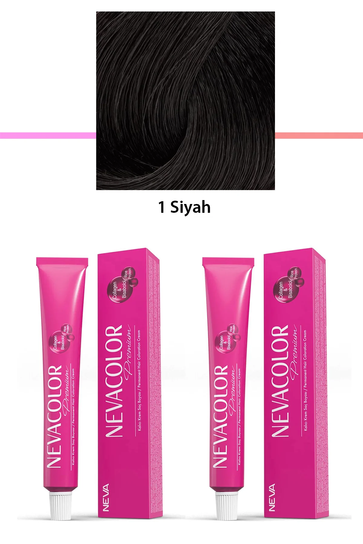 2 li Set Premium 1 Siyah - Kalıcı Krem Saç Boyası 2 X 50 g Tüp - Just Cheap Store Görsel 2