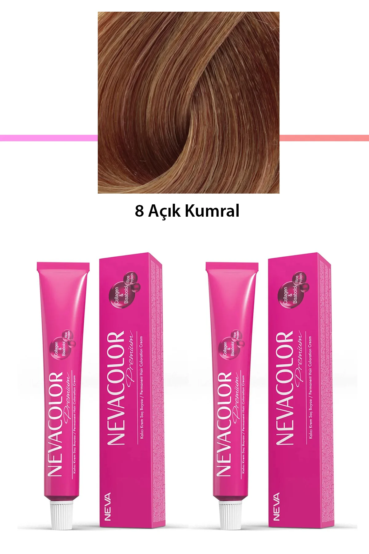 2 li Set Premium 8 Açık Kumral - Kalıcı Krem Saç Boyası 2 X 50 g Tüp - Just Cheap Store Görsel 2
