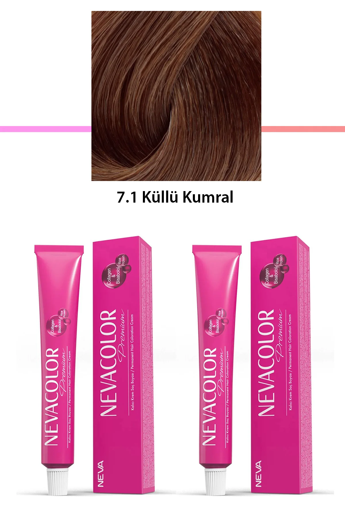 2 li Set Premium 7.1 Küllü Kumral - Kalıcı Krem Saç Boyası 2 X 50 g Tüp - Just Cheap Store Görsel 4