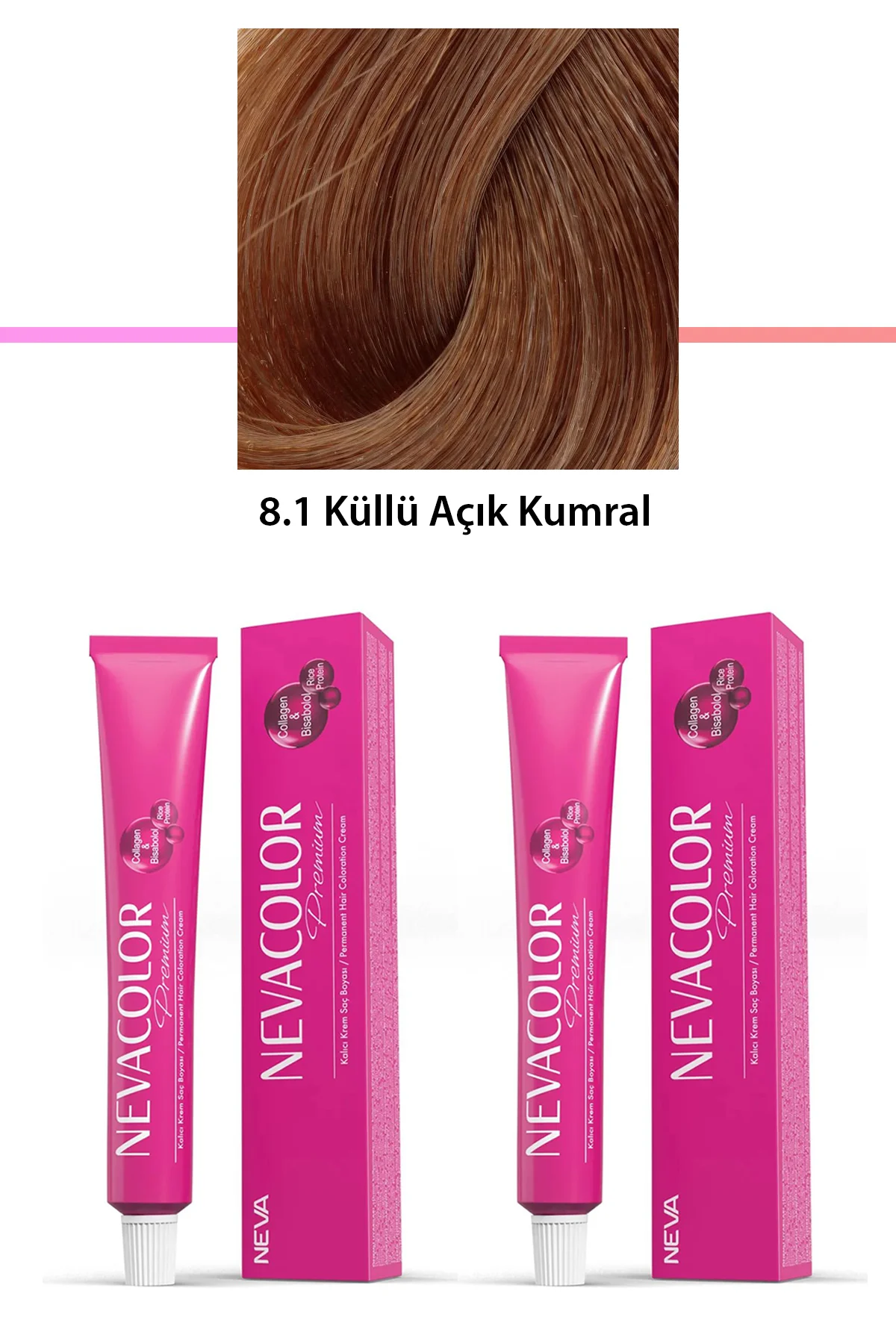 2 li Set Premium 8.1 Küllü Açık Kumral - Kalıcı Krem Saç Boyası 2 X 50 g Tüp - Just Cheap Store Görsel 2
