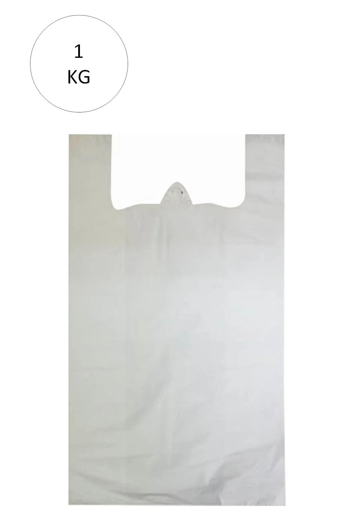 Beyaz Atlet Poşet Büyük Boy 32x57 cm Takriben 72 Adet 1 Kg - Just Cheap Store Görsel 3