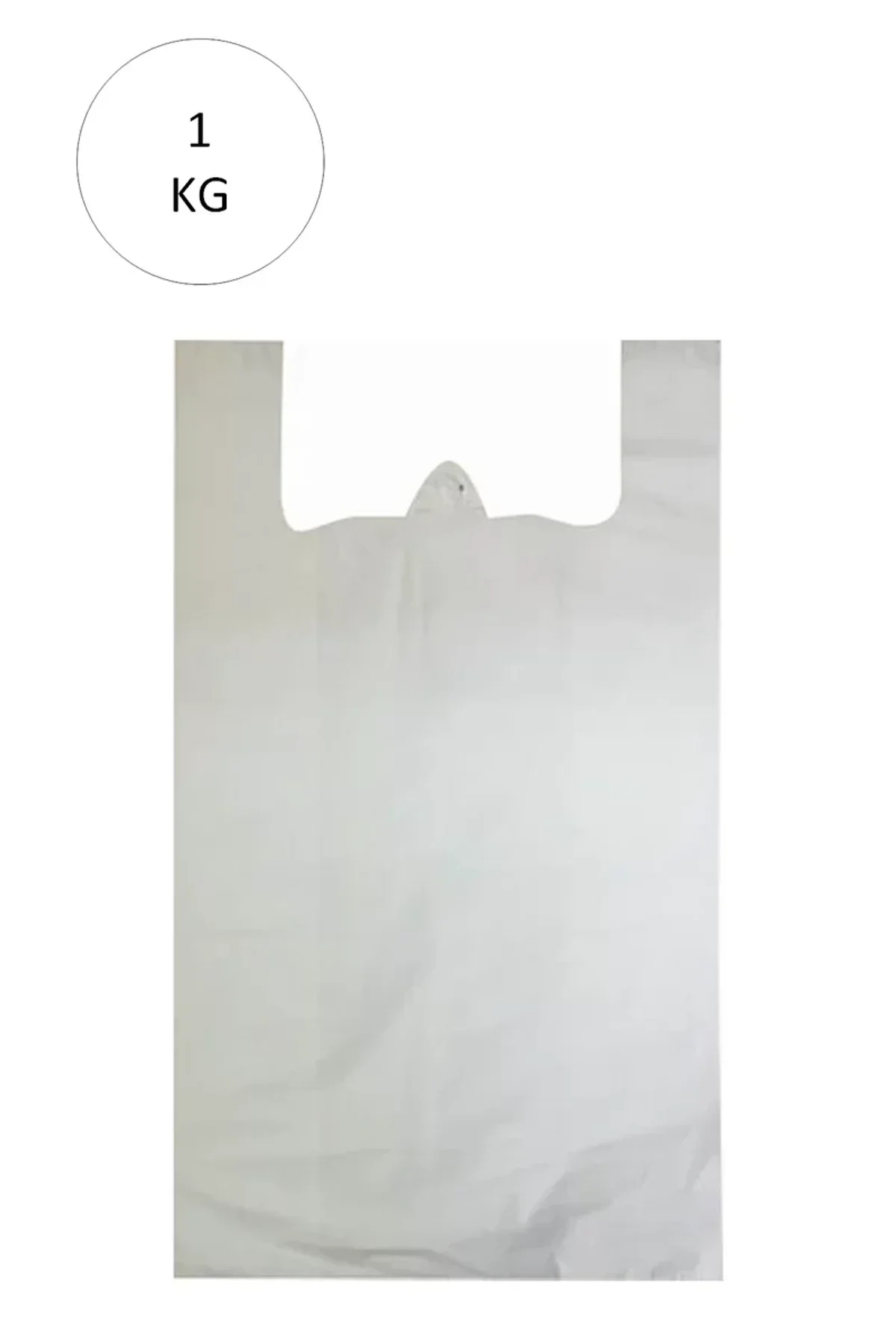 Beyaz Atlet Poşet Büyük Boy 32x57 cm Takriben 72 Adet 1 Kg - Just Cheap Store Görsel 5