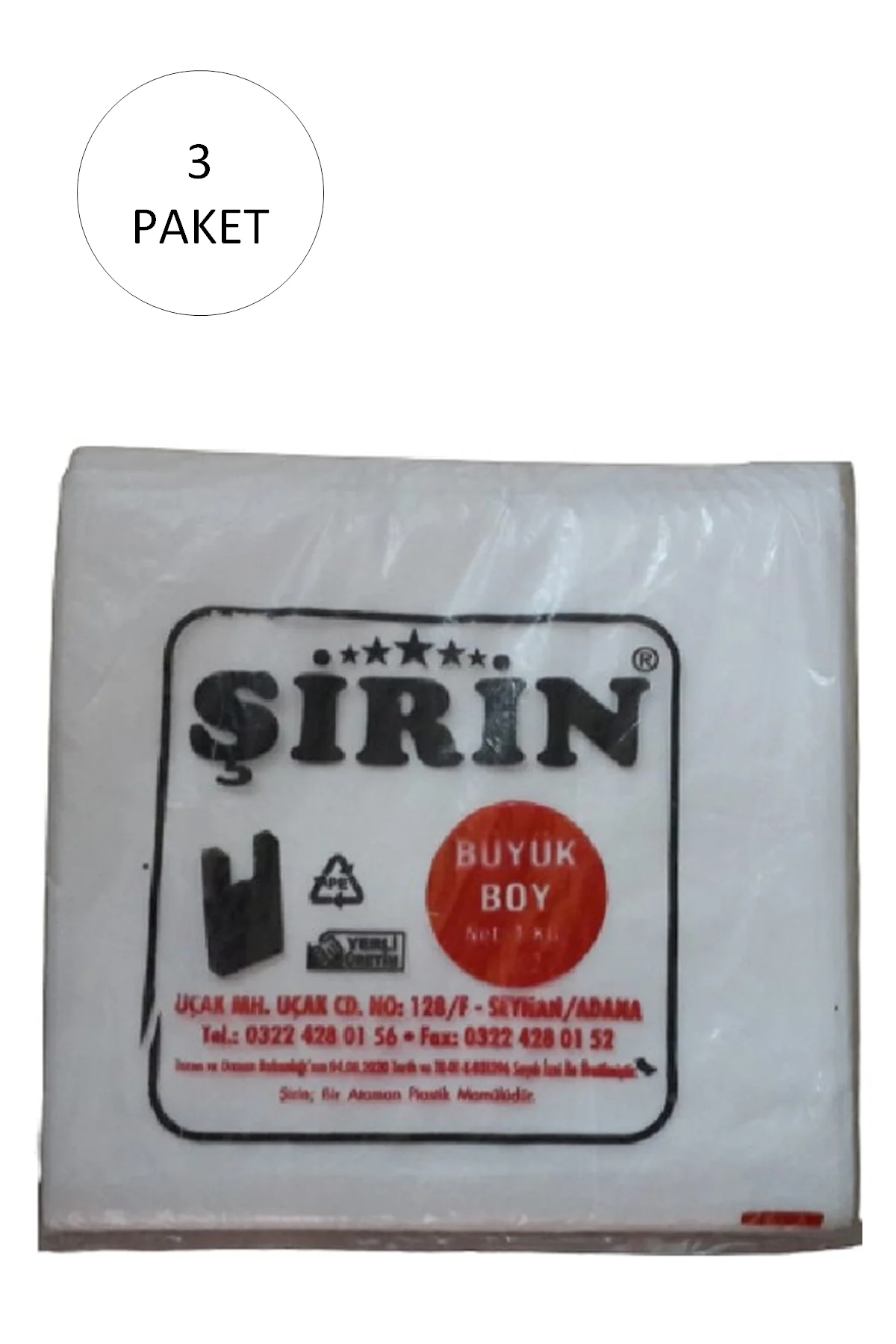 Beyaz Kalın Atlet Poşet Büyük Boy 30x57 Cm 1 Kg 3 Paket (Takriben 135 Adet) - Just Cheap Store Görsel 3