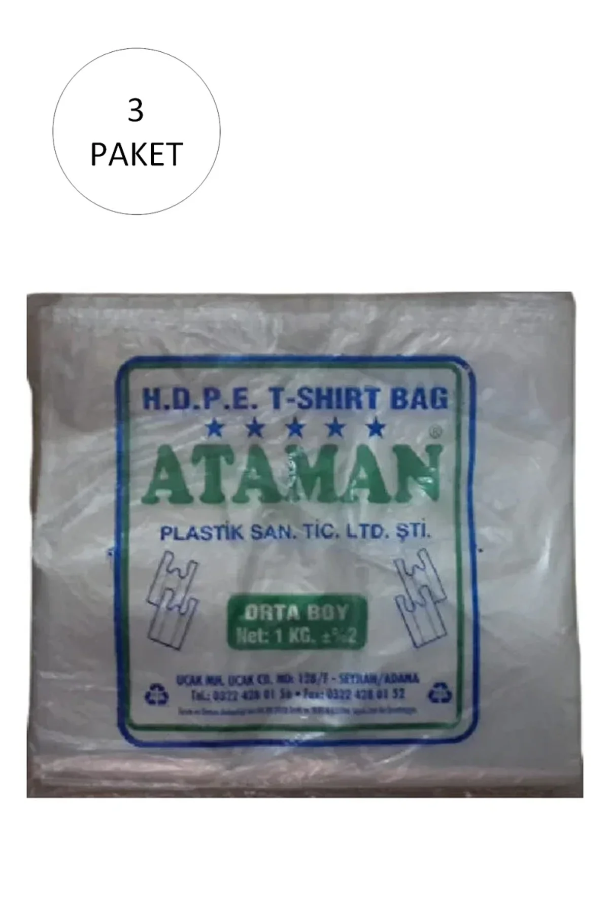 Kalın Şeffaf Atlet Poşet Orta Boy 27x47 Cm 1 Kg (3 Paket-Takriben 435 Adet) - Just Cheap Store Görsel 4