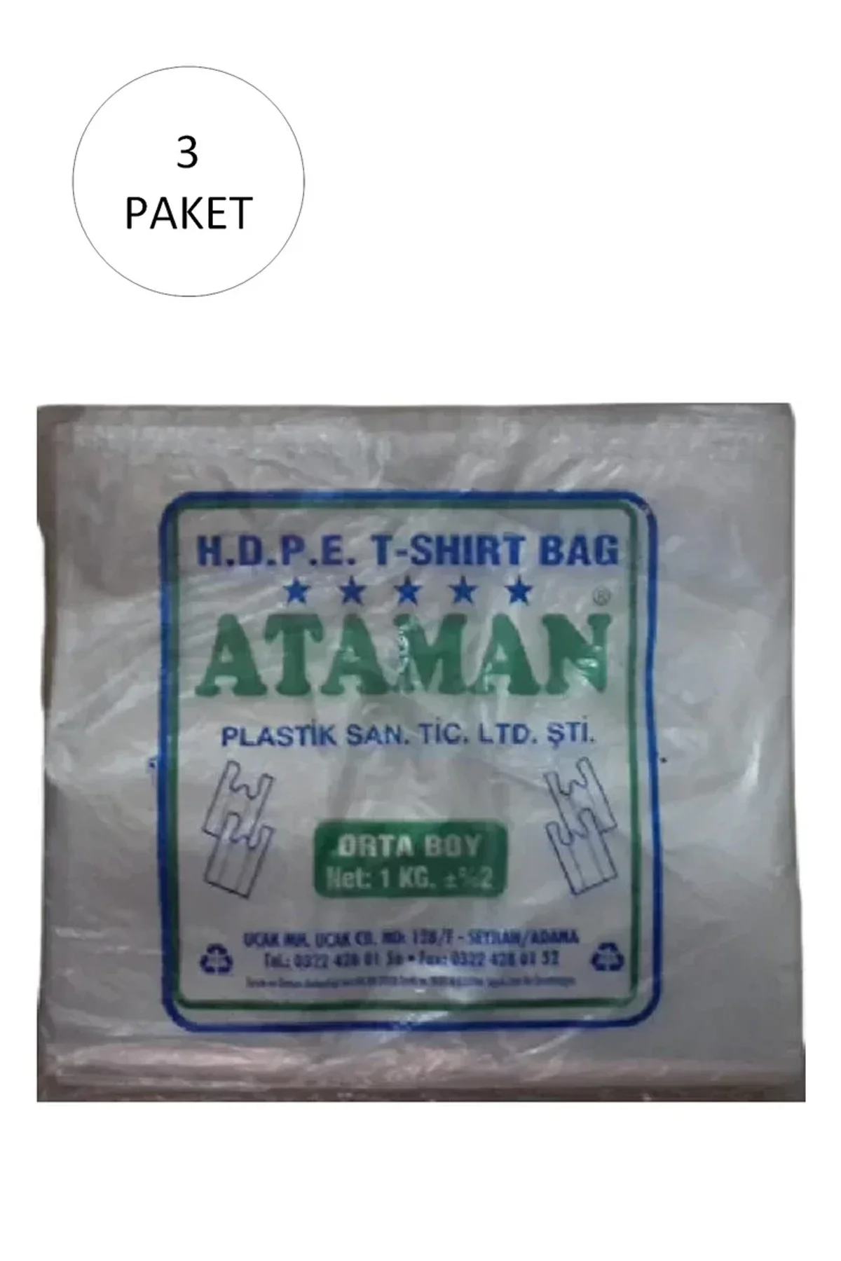 Kalın Şeffaf Atlet Poşet Orta Boy 27x47 Cm 1 Kg (3 Paket-Takriben 435 Adet) - Just Cheap Store Görsel 5