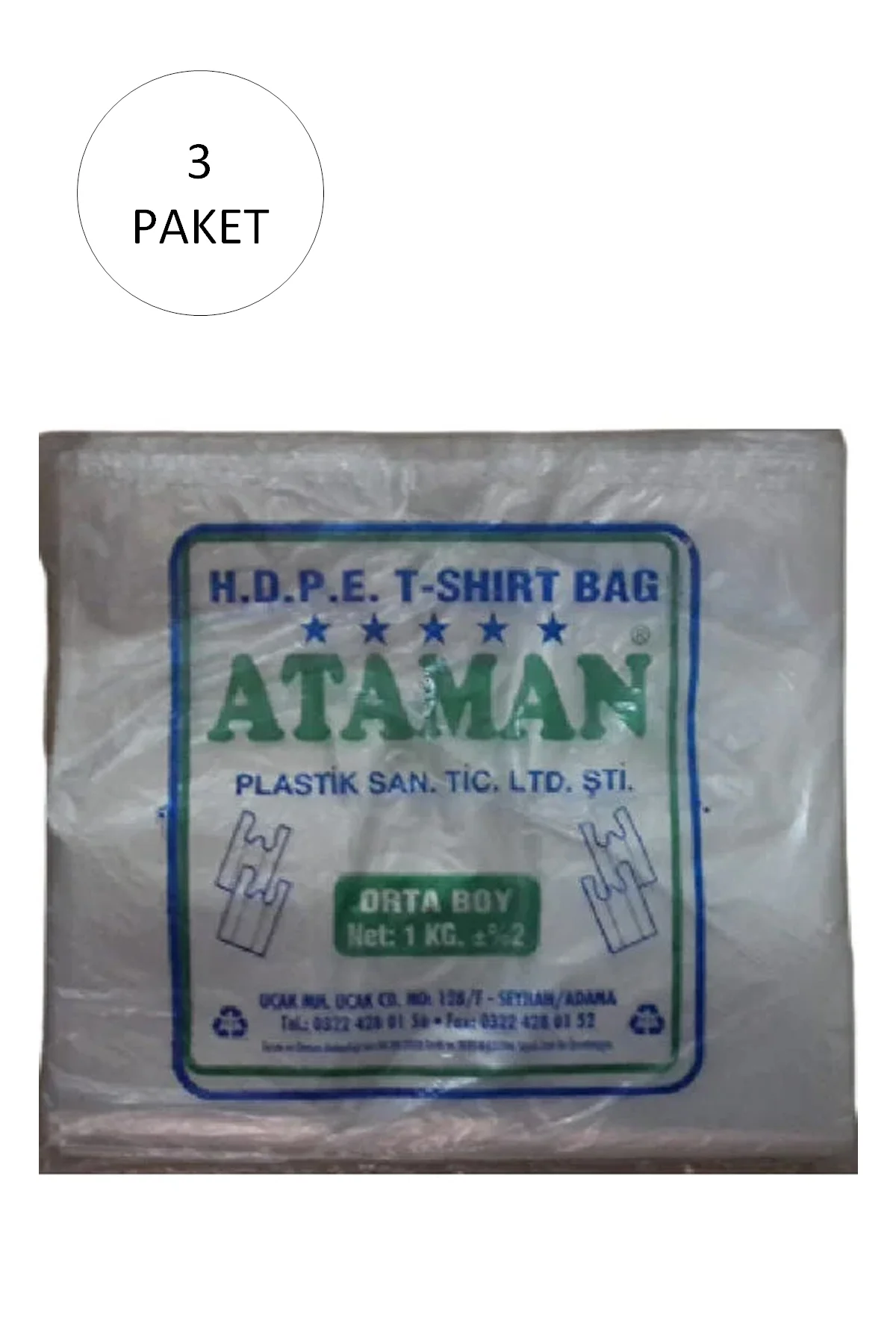 Kalın Şeffaf Atlet Poşet Orta Boy 27x47 Cm 1 Kg (3 Paket-Takriben 435 Adet) - Just Cheap Store Görsel 2