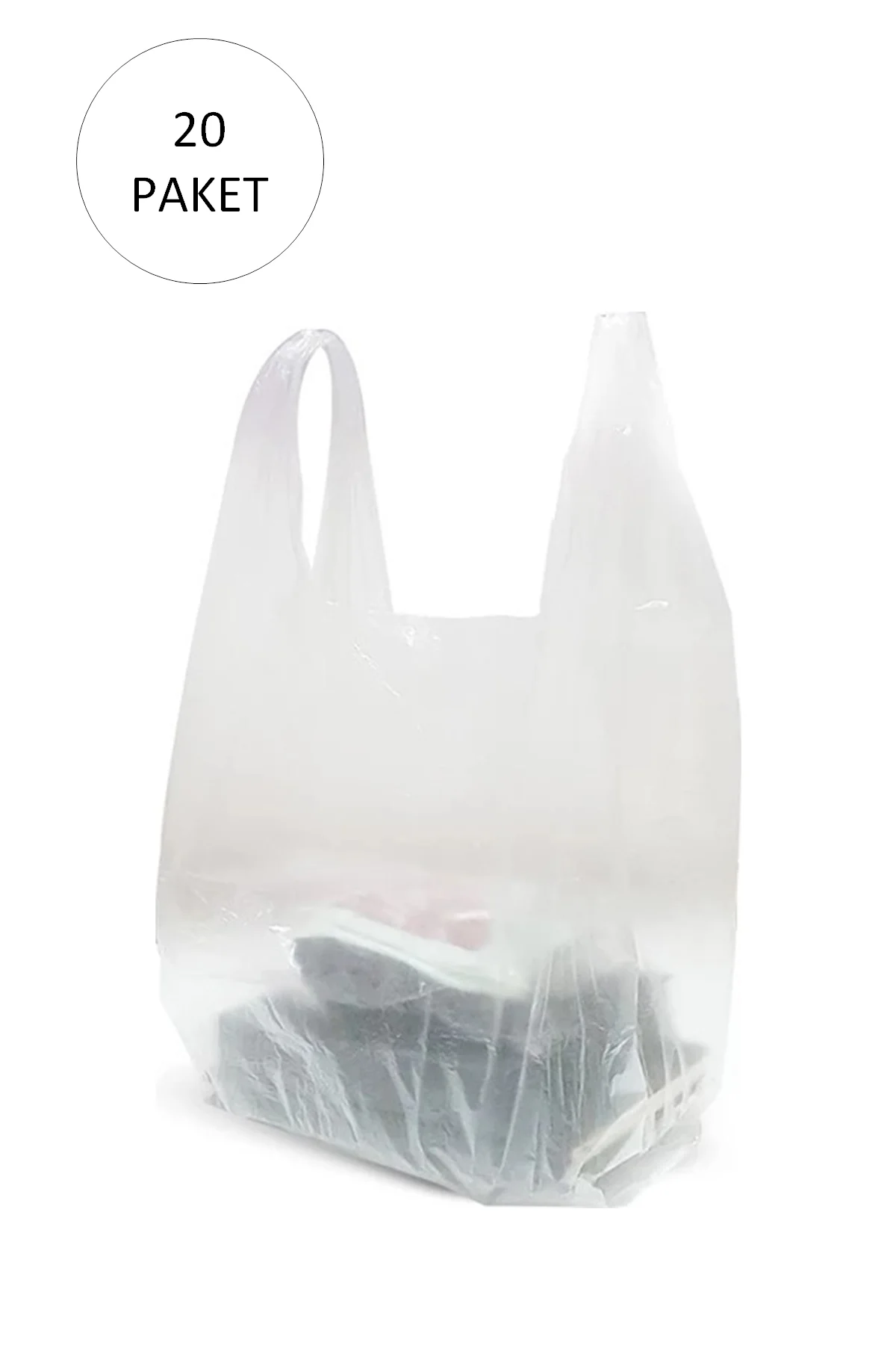 Şeffaf Atlet Poşet Küçük Boy 24x43 cm 20 Paket Takriben 6.000 Adet - Just Cheap Store Görsel 2