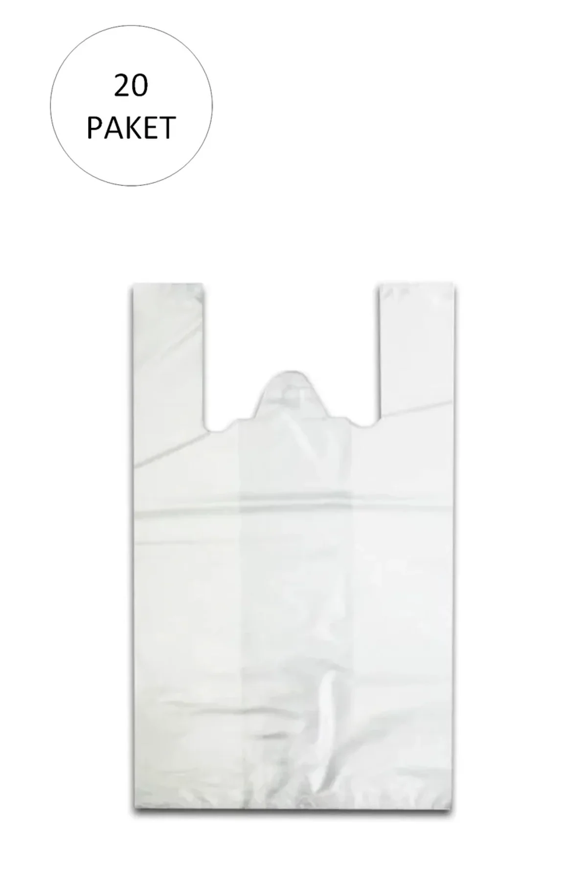 Beyaz Hışır Atlet Poşet Mini Boy 22x31 cm 20 Paket Takriben 10.000 Adet - Just Cheap Store Görsel 4