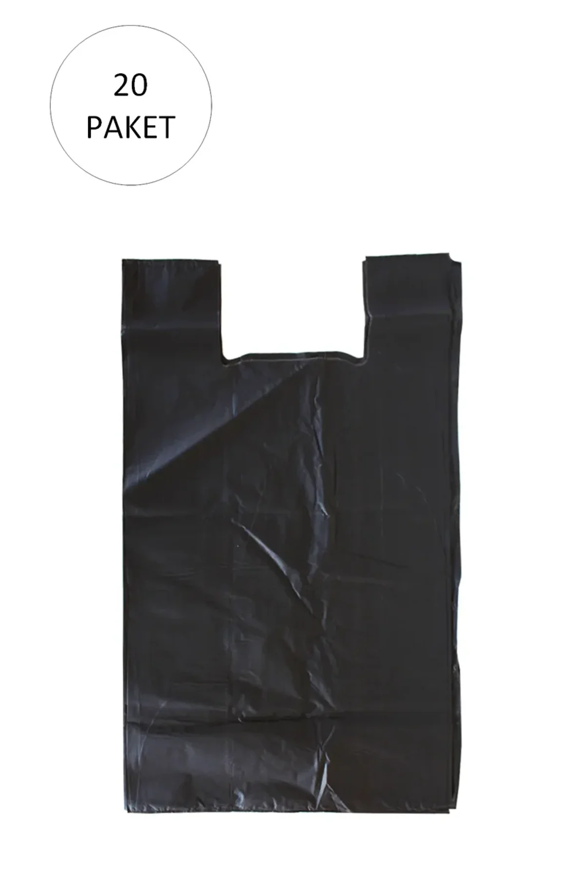 Siyah Hışır Atlet Poşet Mini Boy 22x31 cm 20 Paket Takriben 10.000 Adet - Just Cheap Store Görsel 4