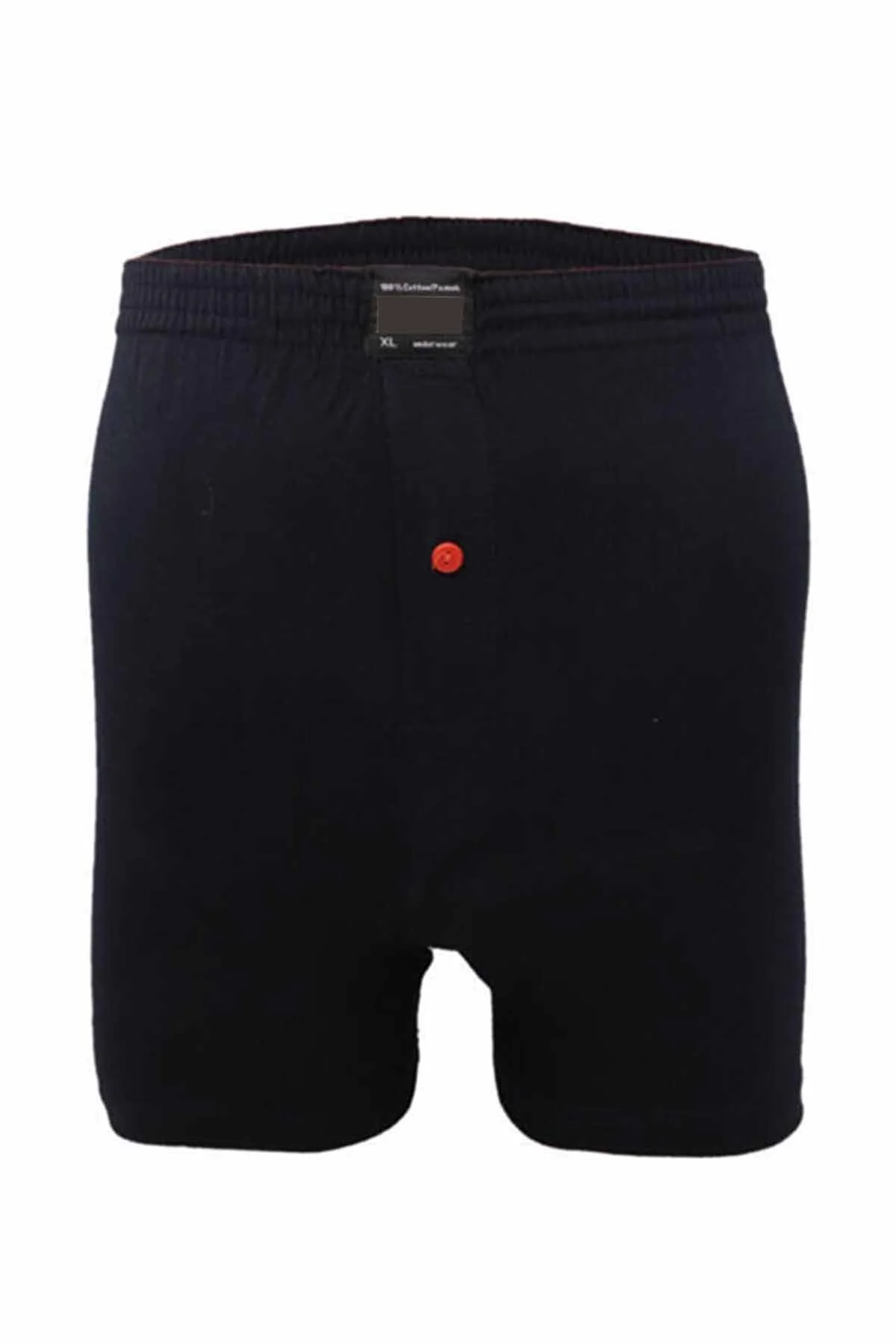 Düğmeli Pamuklu Erkek Penye Boxer Lacivert - 1146A - Just Cheap Store Görsel 2