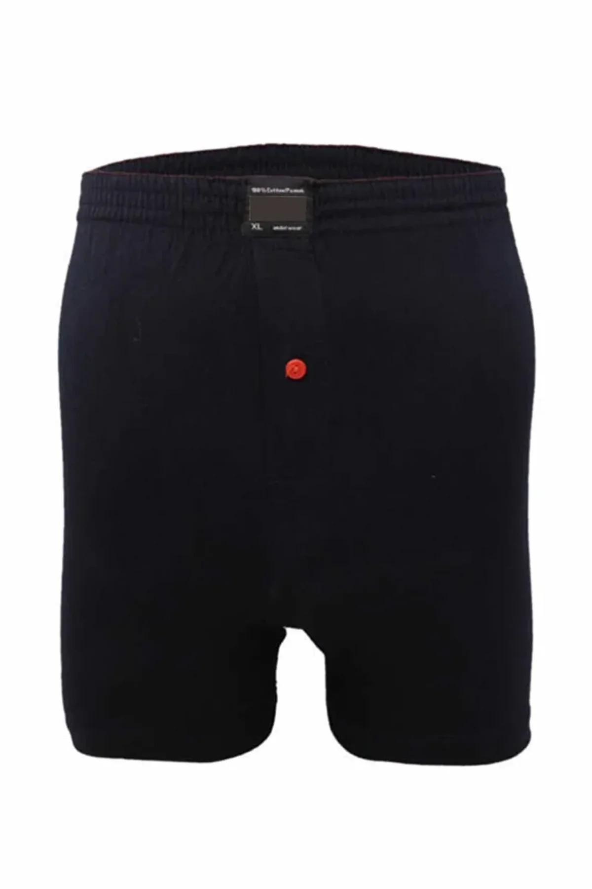 Düğmeli Pamuklu Erkek Penye Boxer Lacivert - 1146A - Just Cheap Store Görsel 4