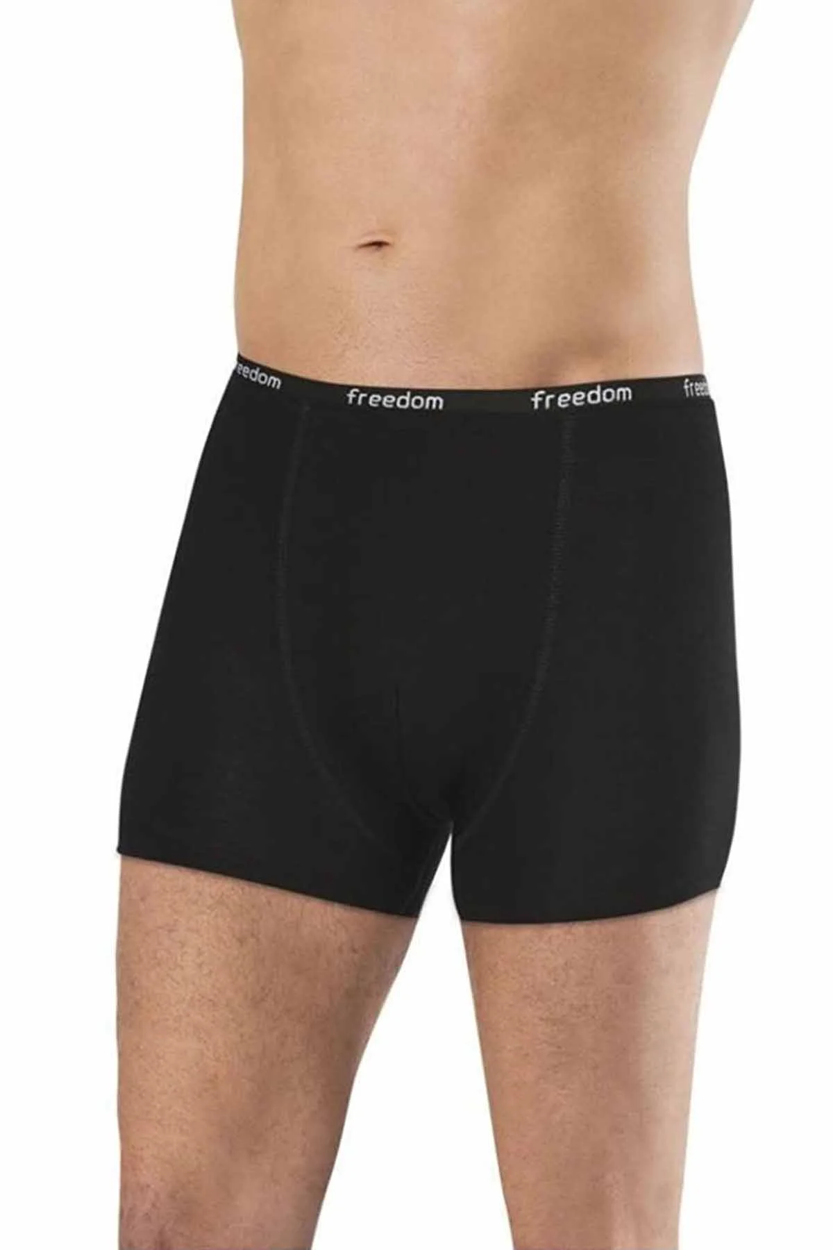 Bambu Düz Renk Erkek Boxer Siyah - 1275A - Just Cheap Store Görsel 2