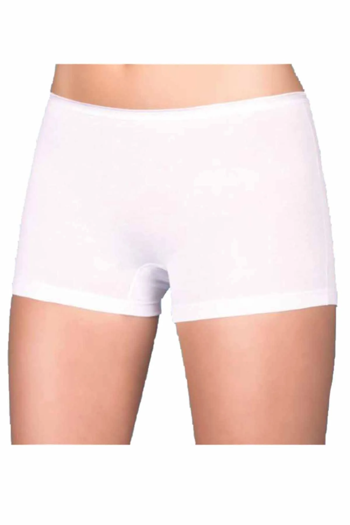 Likralı Süprem Bayan Boxer Short Beyaz 2100B - Just Cheap Store Görsel 5