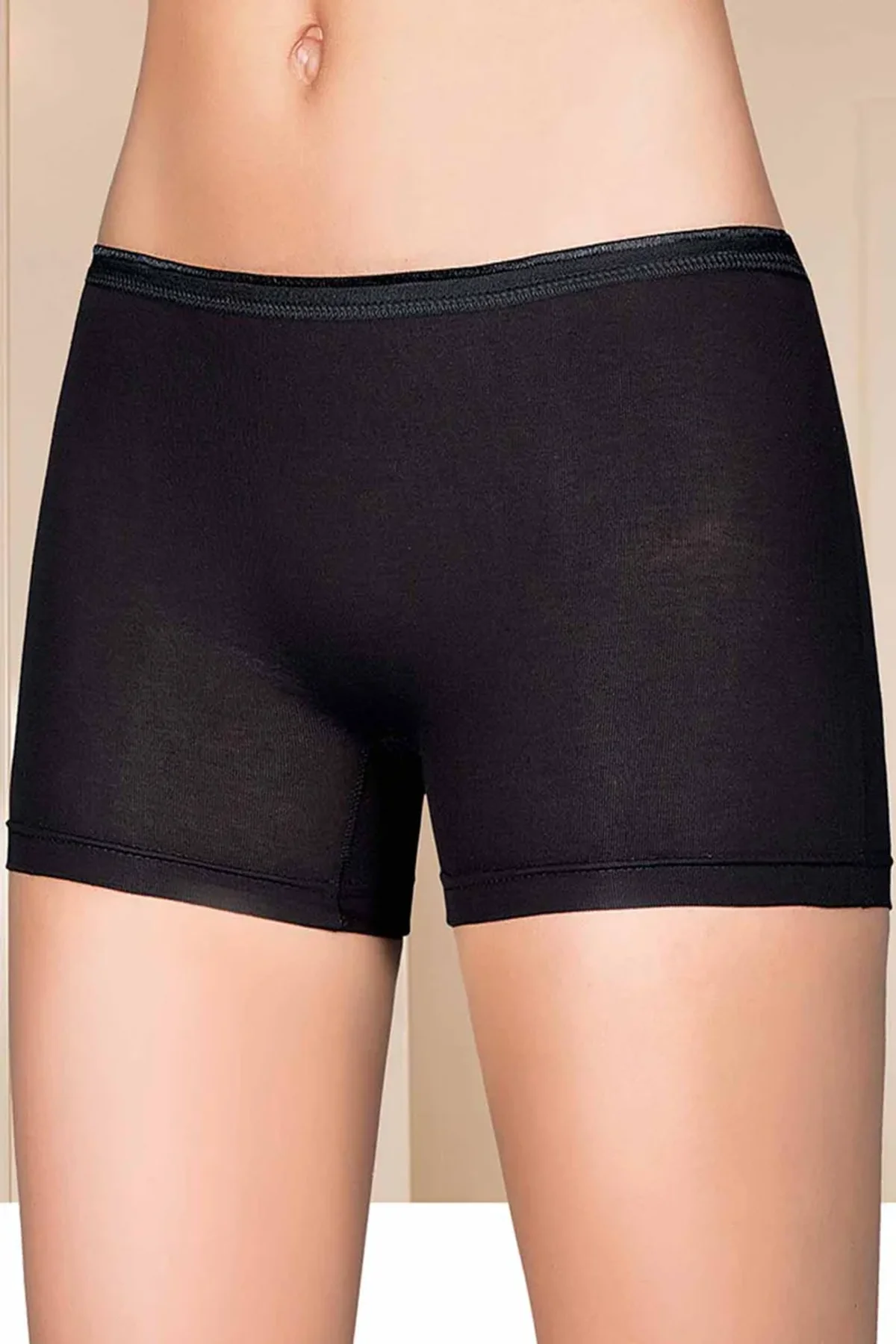 Likralı Kadın Boxer Siyah 2101B - Just Cheap Store Görsel 4