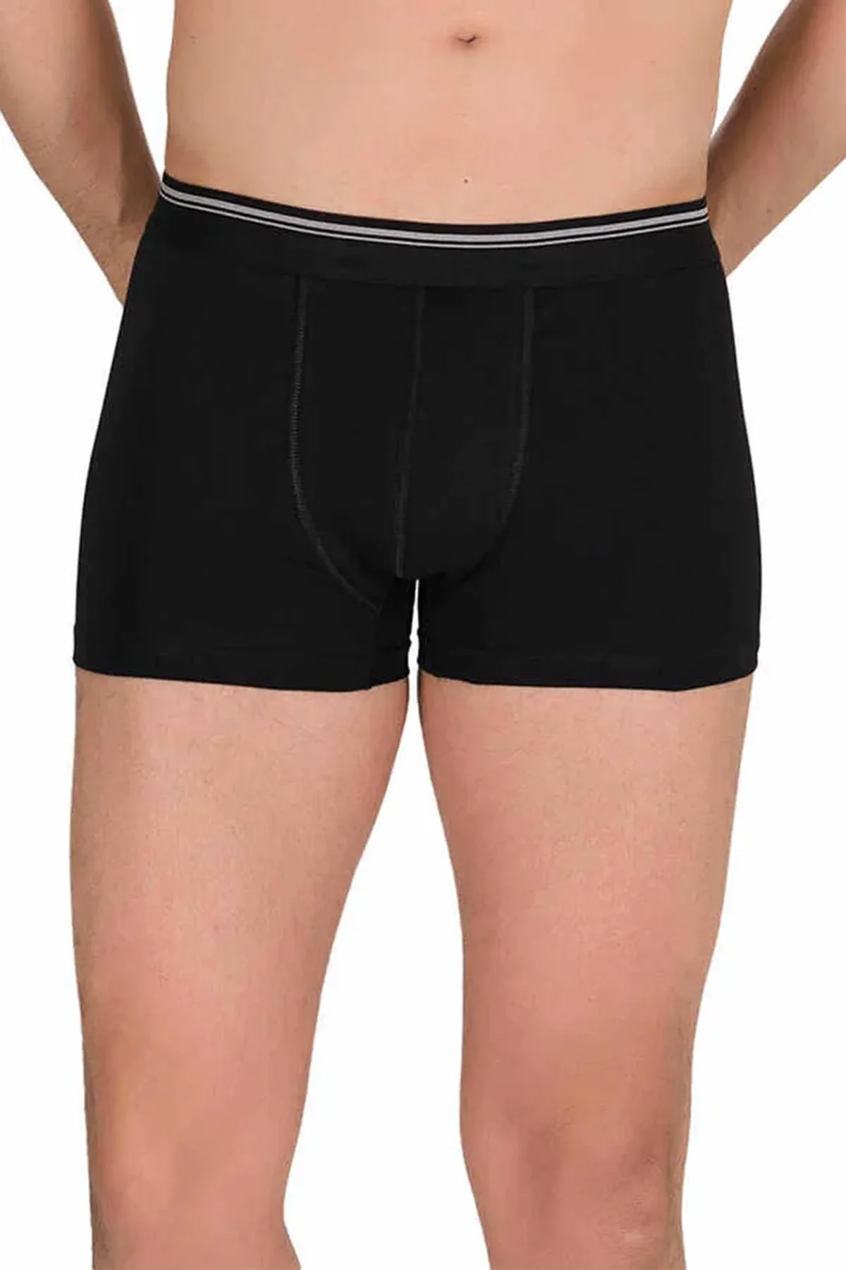 Likralı Erkek Boxer Şort Siyah 1097B - Just Cheap Store Görsel 4