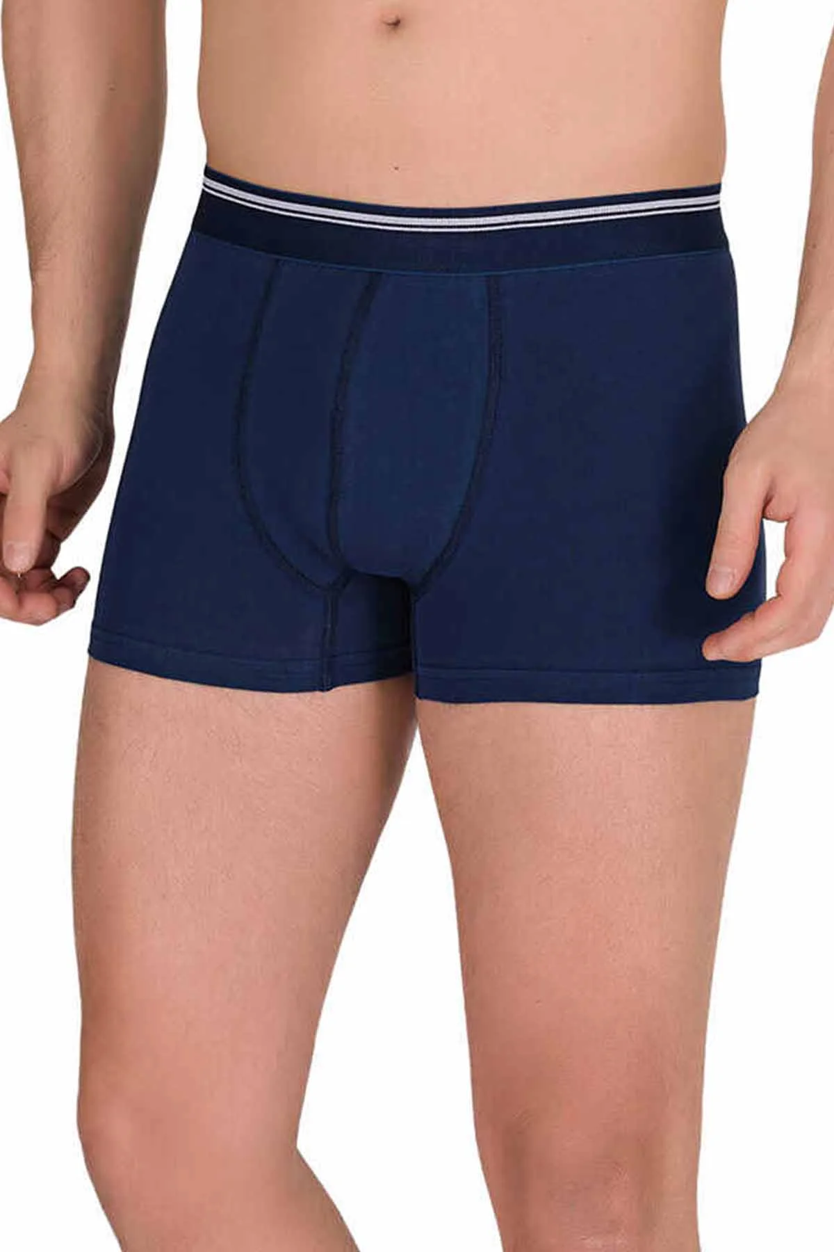 Likralı Erkek Büyük Beden Boxer Şort Lacivert 1097B - Just Cheap Store Görsel 2