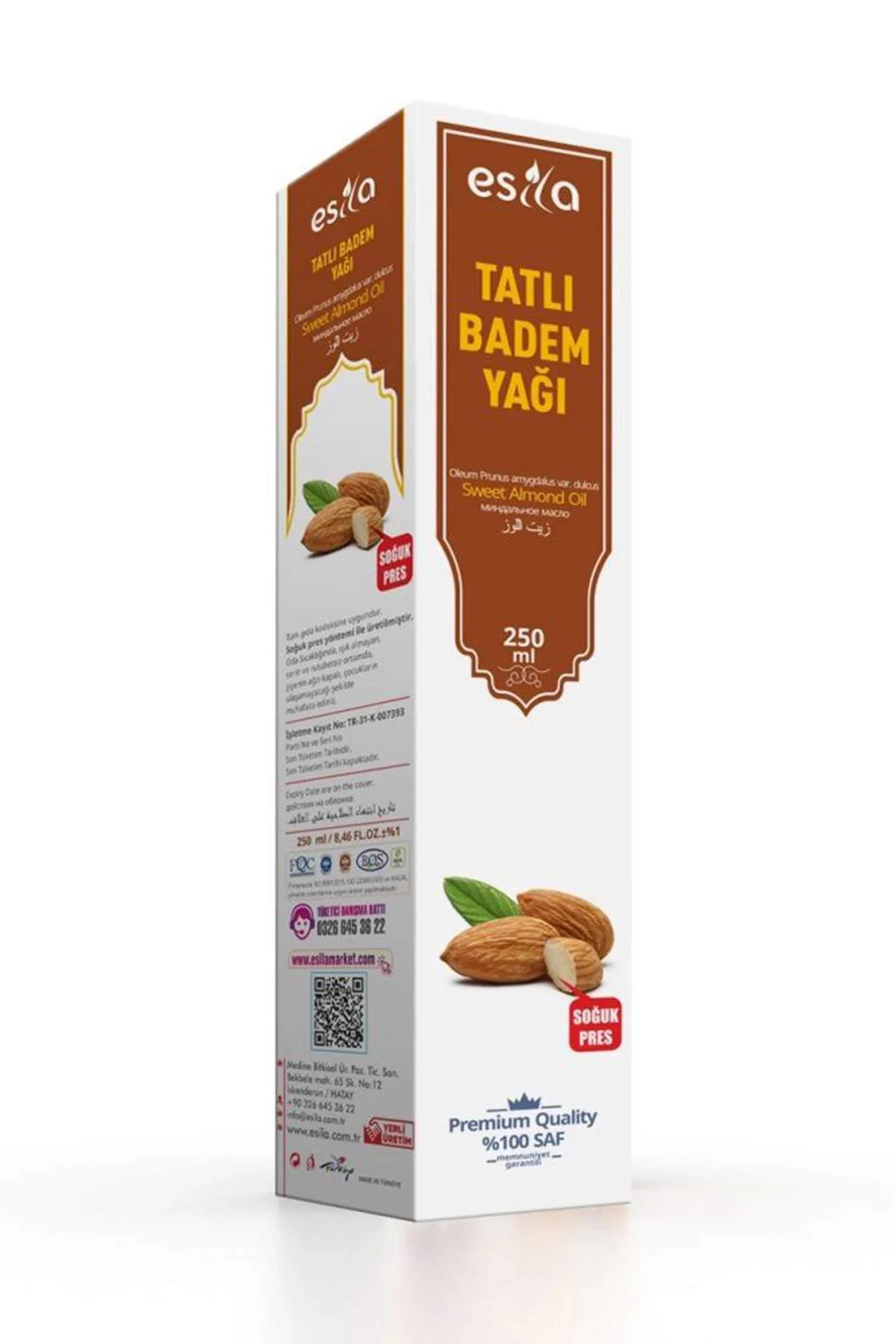 Tatlı Badem Yağı 250 Ml
