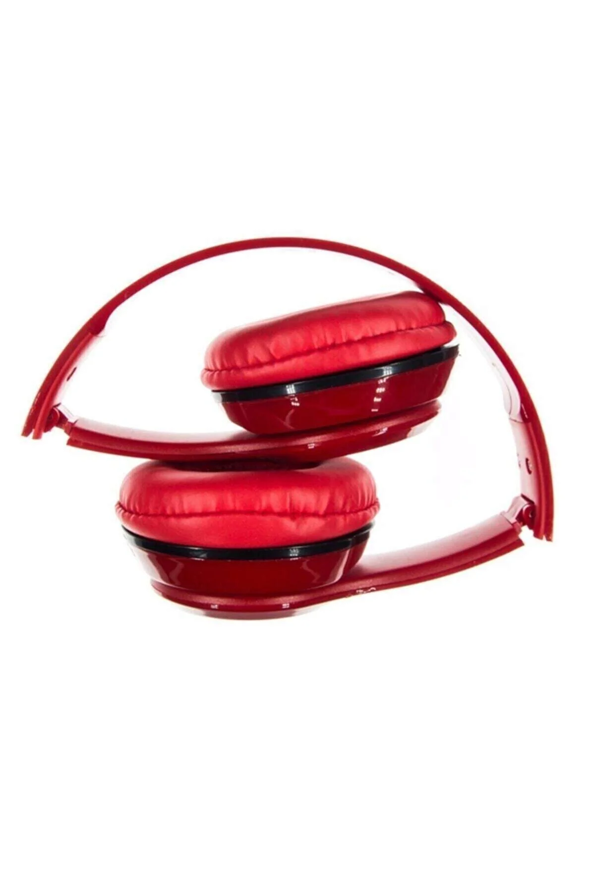 Kırmızı Kulak Üstü Portatif Katlanır Stereo Kulaklık - Just Cheap Store Görsel 4