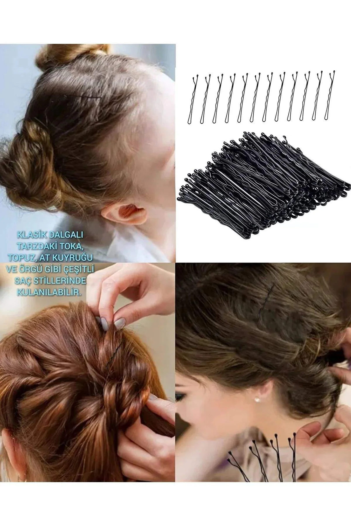 50 Adet Siyah Tel Toka 1.inci Kalite Çelik Tek Toka Black - Just Cheap Store Görsel 5