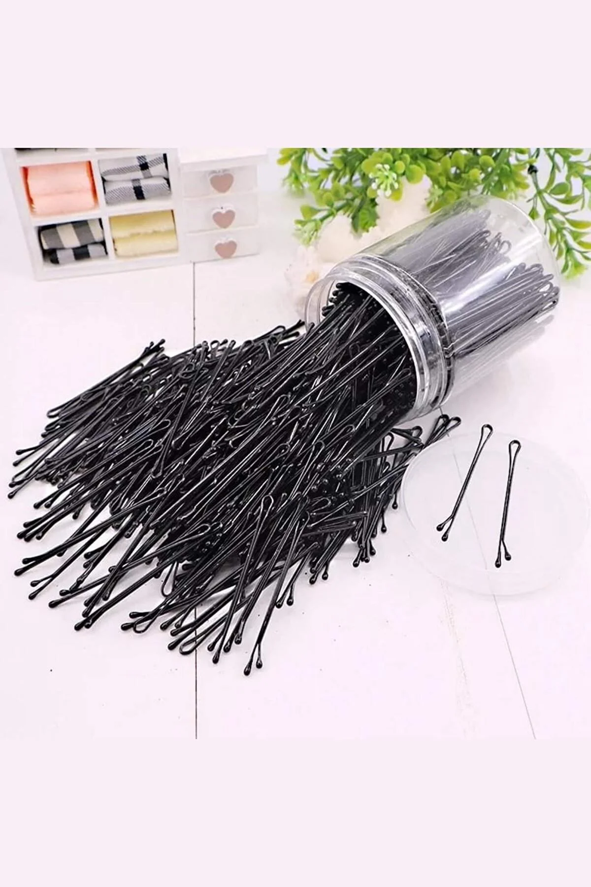 50 Adet Siyah Tel Toka 1.inci Kalite Çelik Tek Toka Black - Just Cheap Store Görsel 4