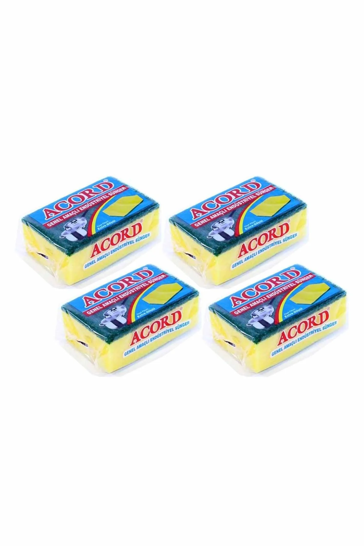 4 adet Jumbo Boy Endüstriyel Çok Amaçlı Bulaşık Süngeri 13x8x4 cm - Just Cheap Store Görsel 3