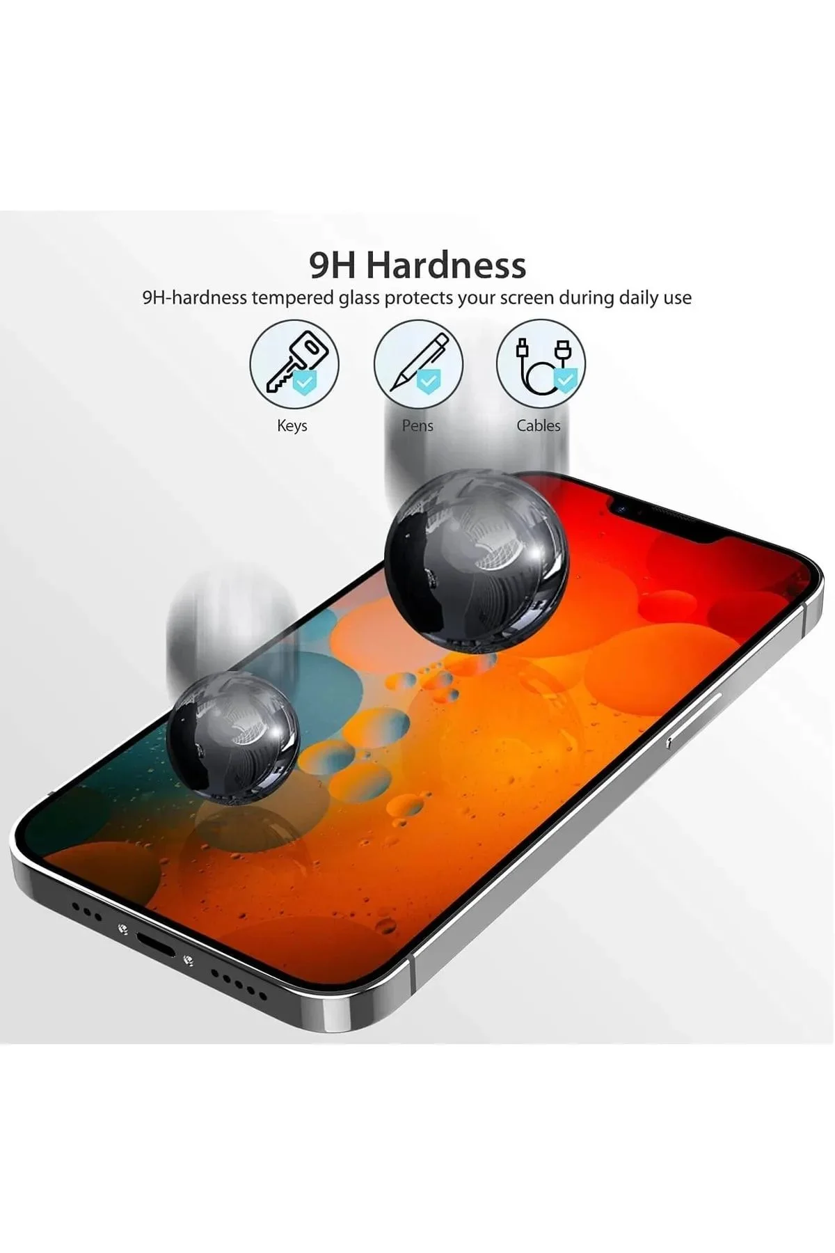 Iphone 13 Pro Max Uyumlu Hayalet Ekran Gizli Tam Kaplayan Kırılmaz Cam Seramik Ekran Koruyucu Film - Just Cheap Store Görsel 3