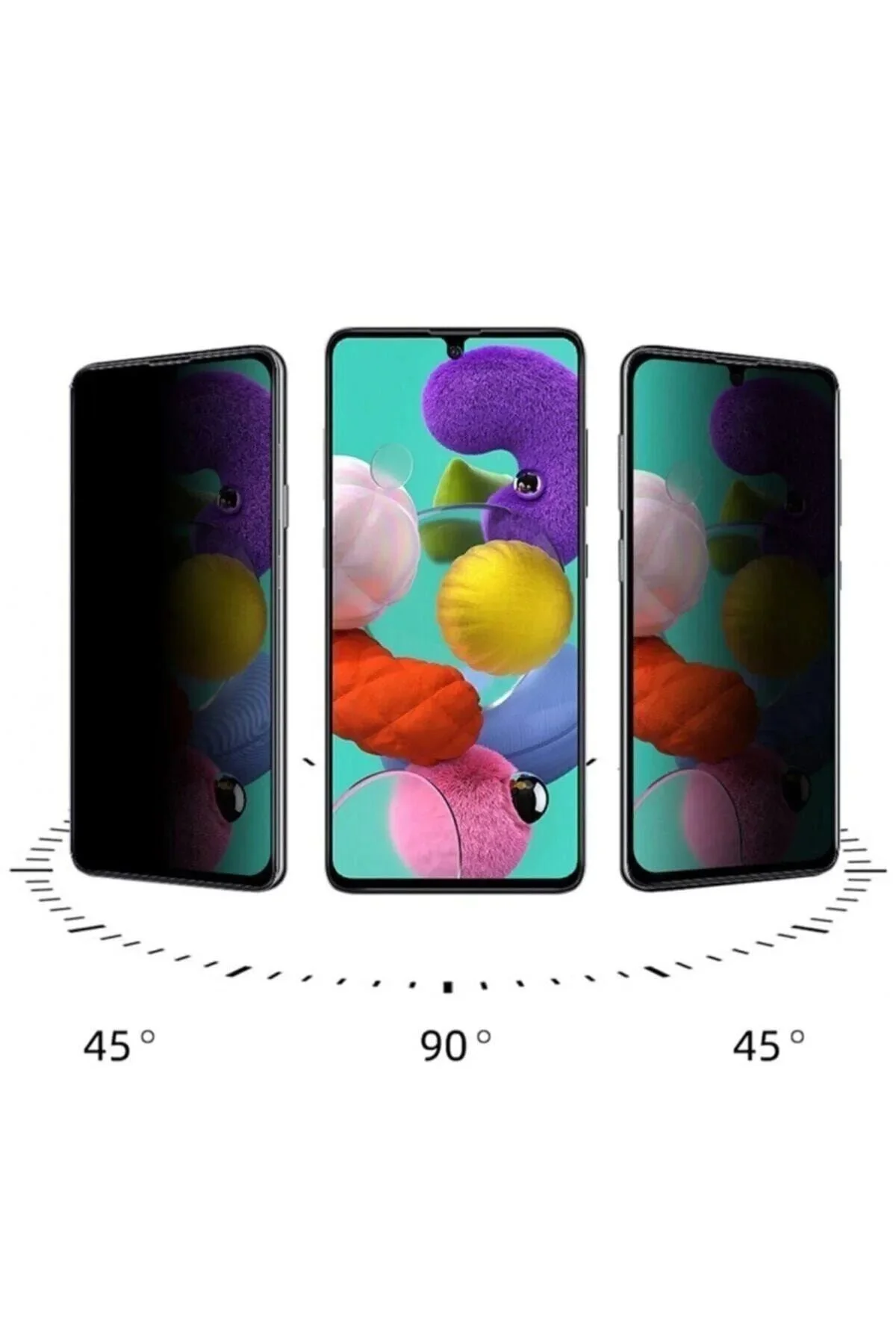 Redmi Note 9 Uyumlu Hayalet Ekran Gizli Tam Kaplayan Kırılmaz Cam Seramik Ekran Koruyucu Film - Just Cheap Store Görsel 3