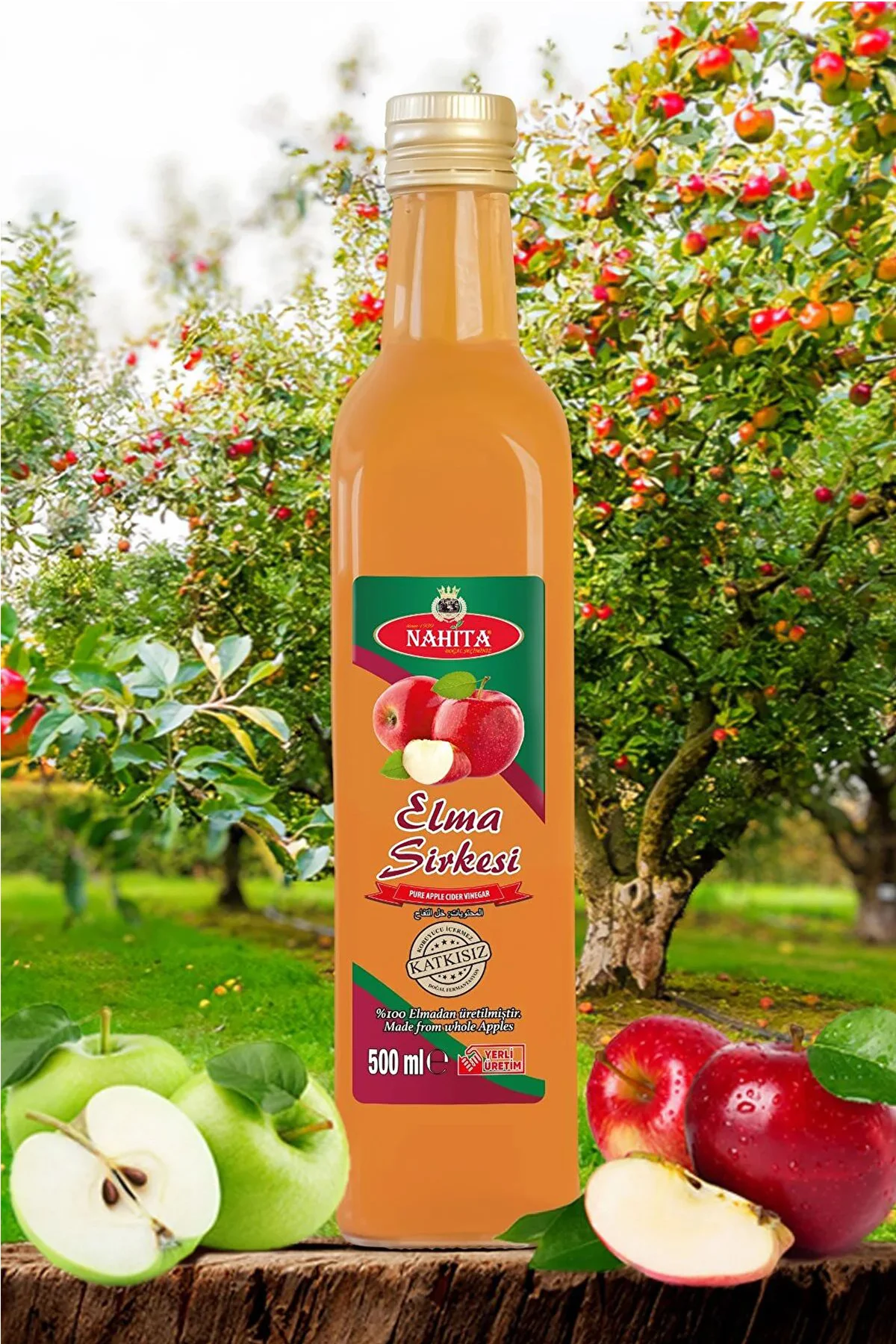 Elma Sirkesi % 100 doğal Katkısız 500 ml - Just Cheap Store Görsel 2