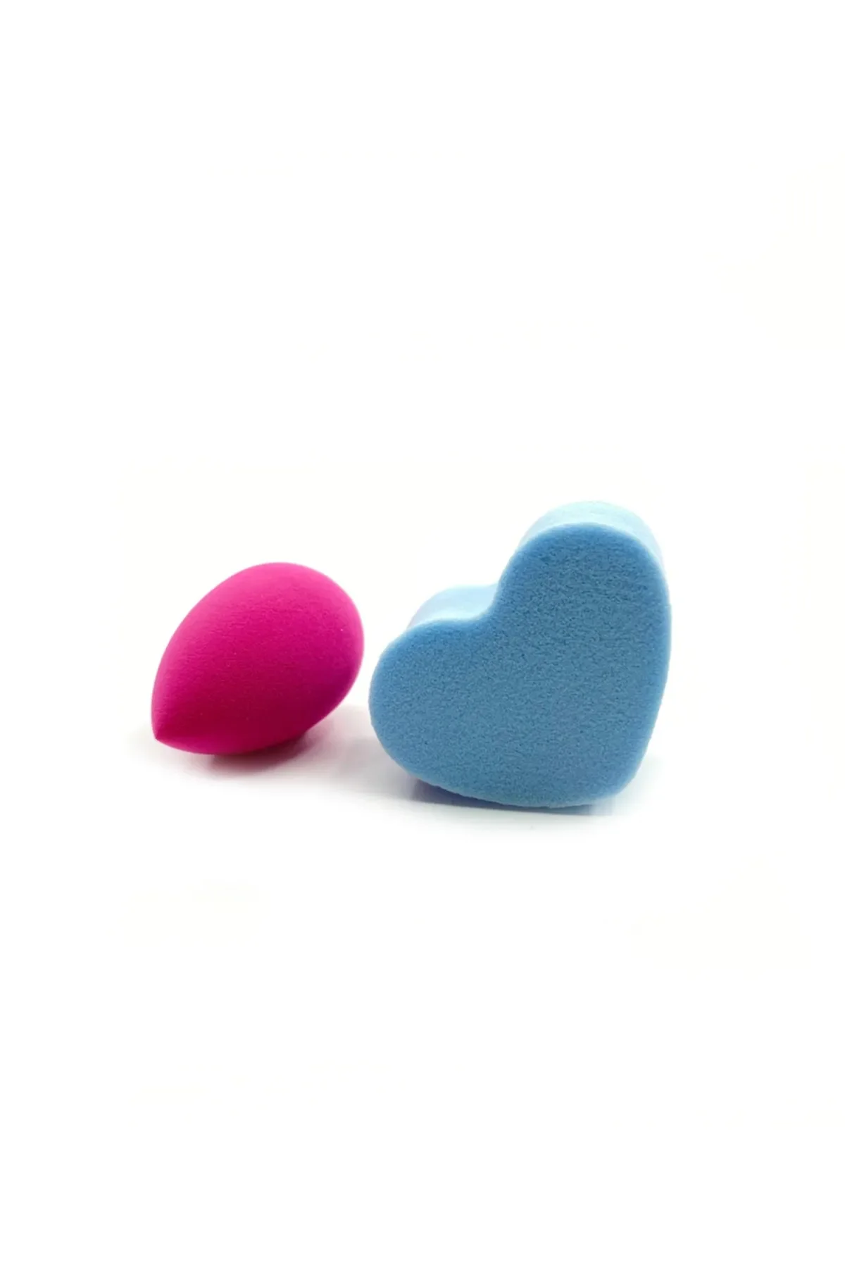 2 Li Mini Makyaj Süngeri Çanta Boy Kalp ve Oval - Just Cheap Store Görsel 2
