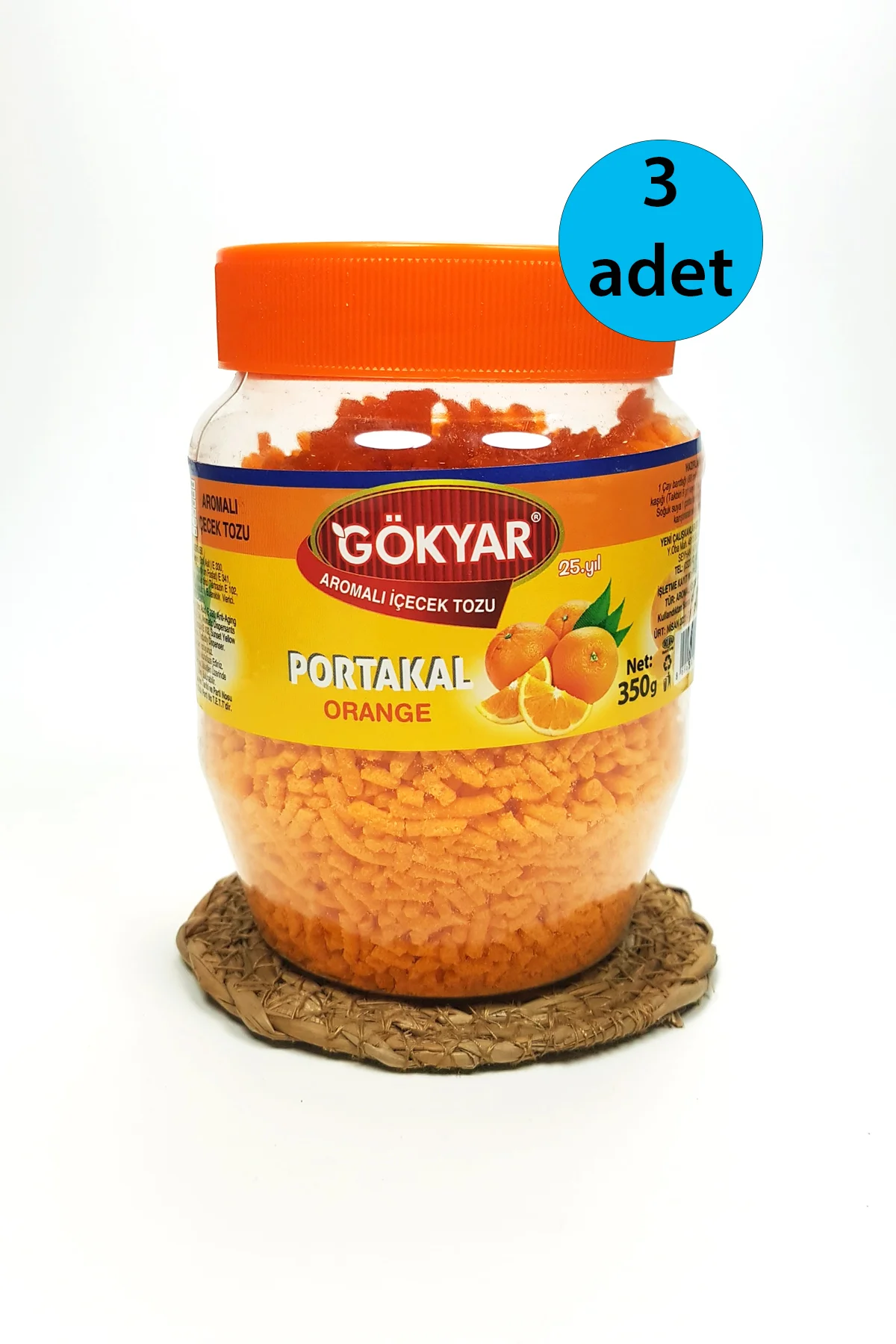 3 Adet Portakal Aromalı Toz Içecek Oralet 3x350 gr - Just Cheap Store Görsel 2
