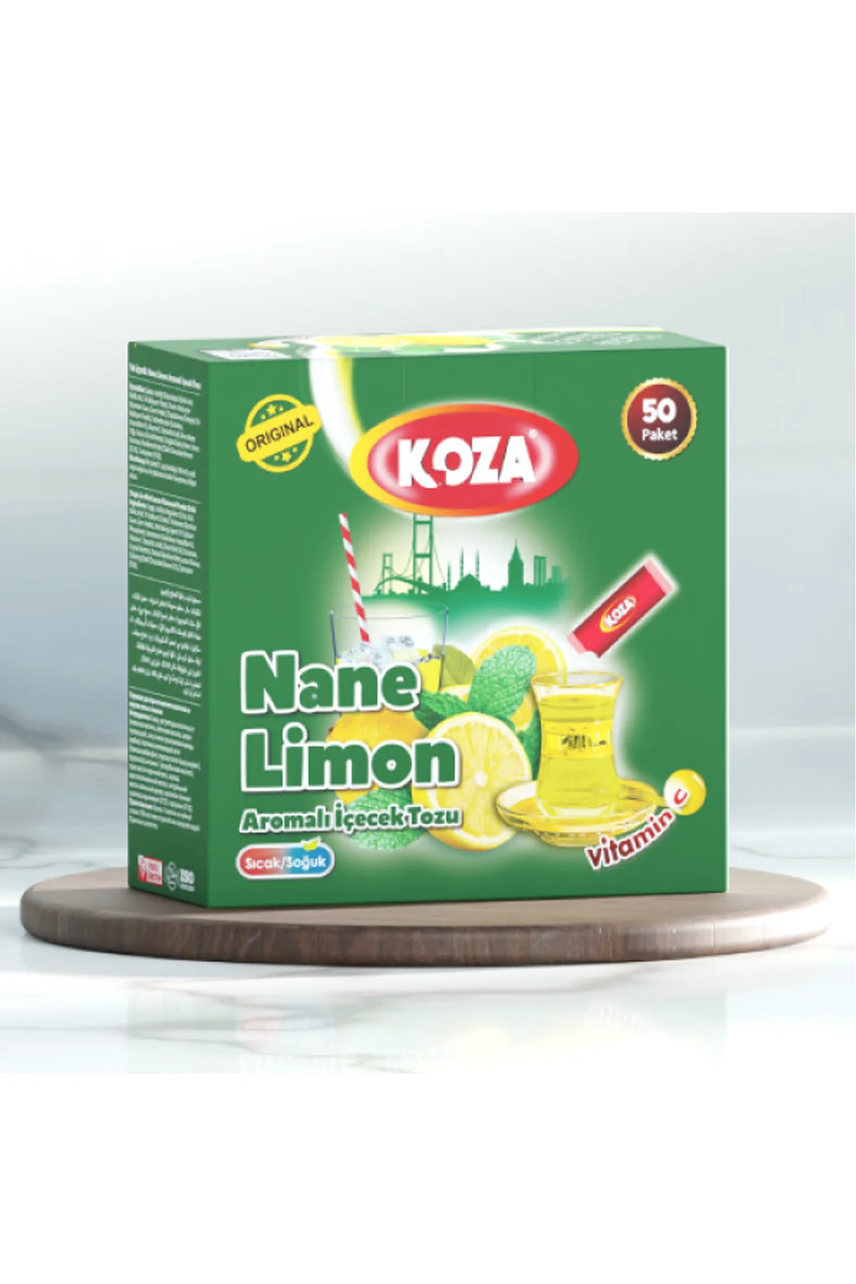 Koza Tek İçimlik Nane Limon Aromalı Toz İçecek 50'li - Just Cheap Store Görsel 2