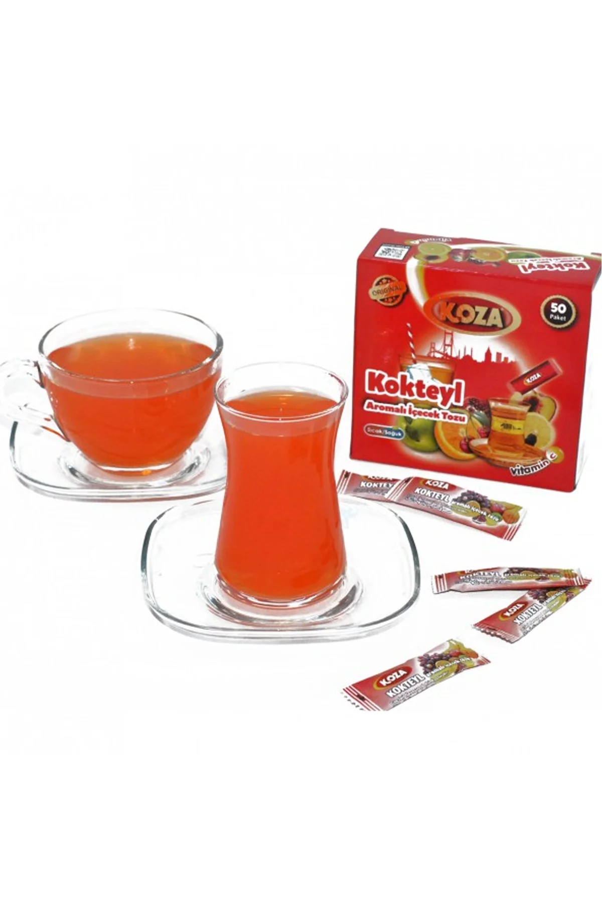 Koza Tek İçimlik Kokteyl Aromalı Toz İçecek 50'li - Just Cheap Store Görsel 3