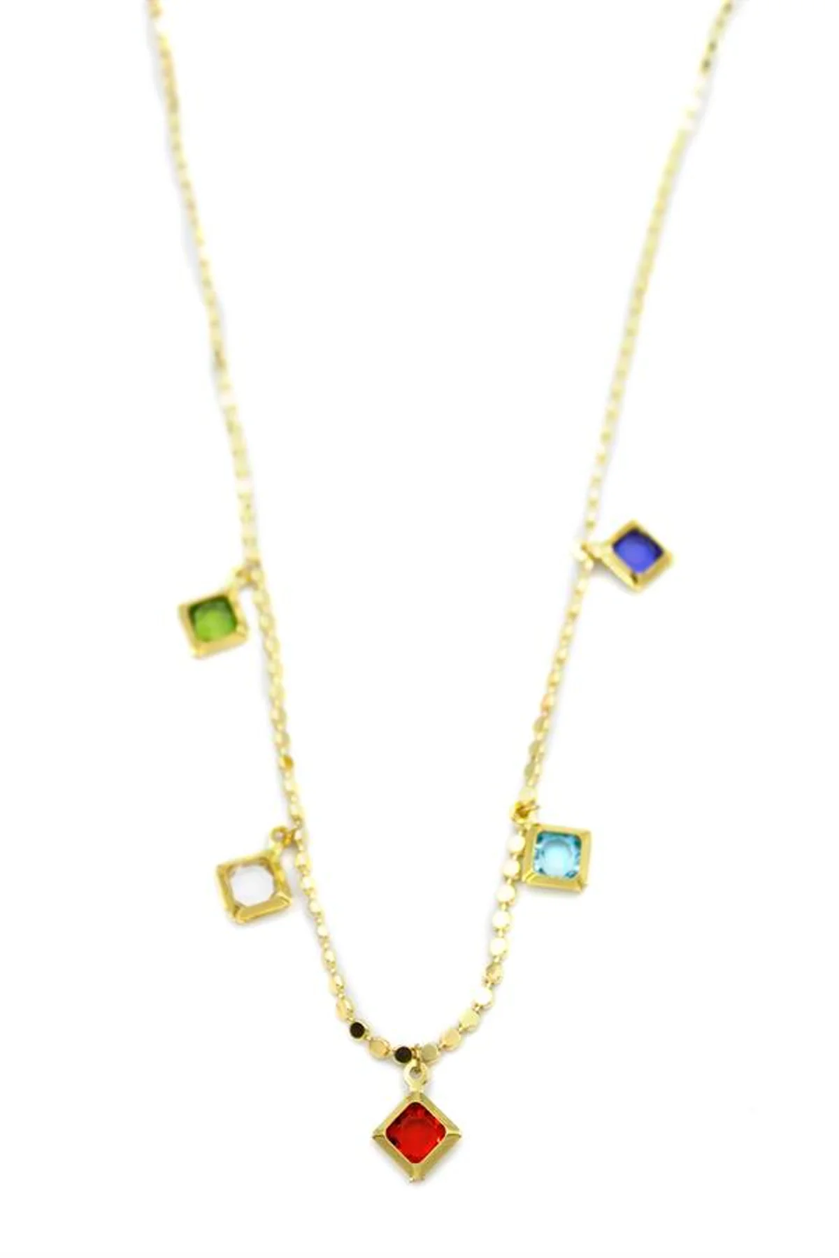 Ezme Zincir Charm Kolye - Altın - Just Cheap Store Görsel 3