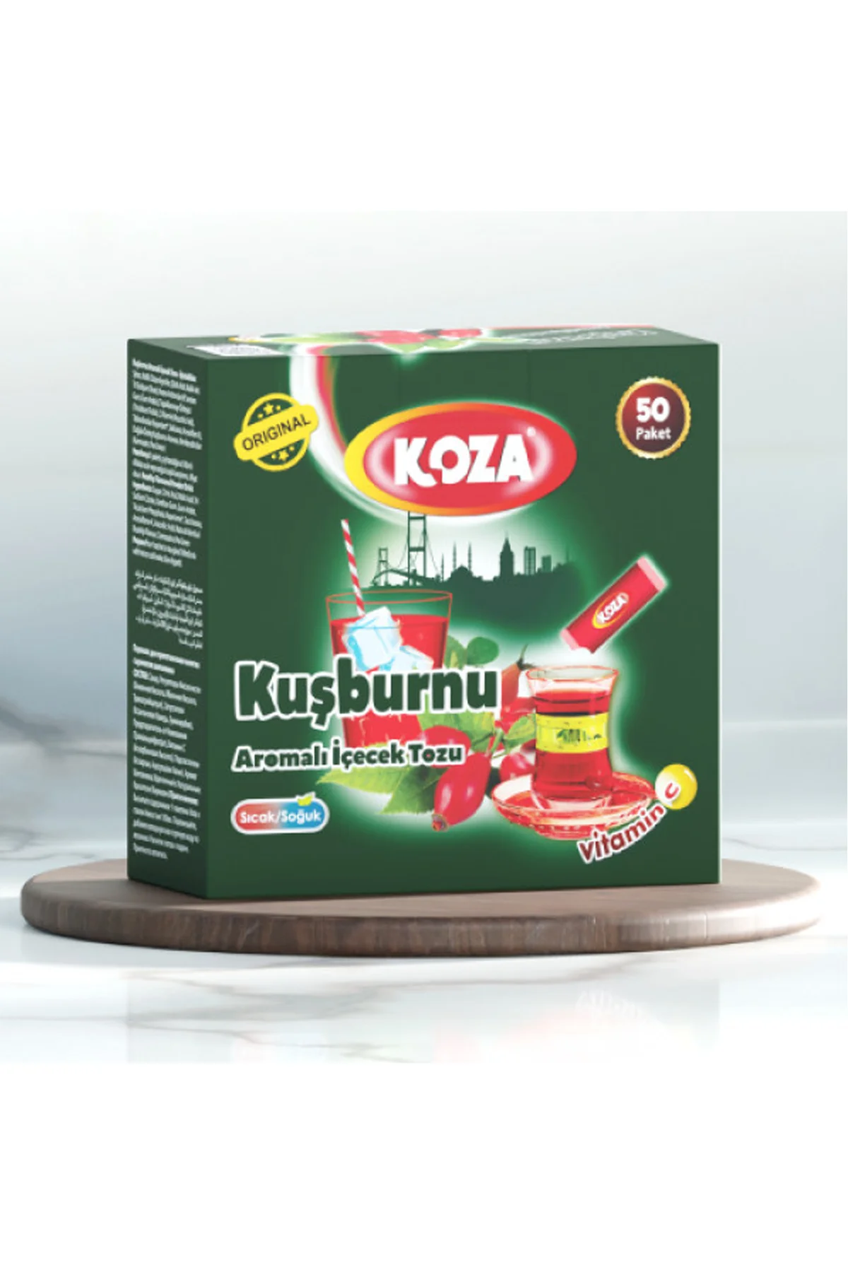 Koza Tek İçimlik Kuşburnu Aromalı Toz İçecek 50'li - Just Cheap Store Görsel 2