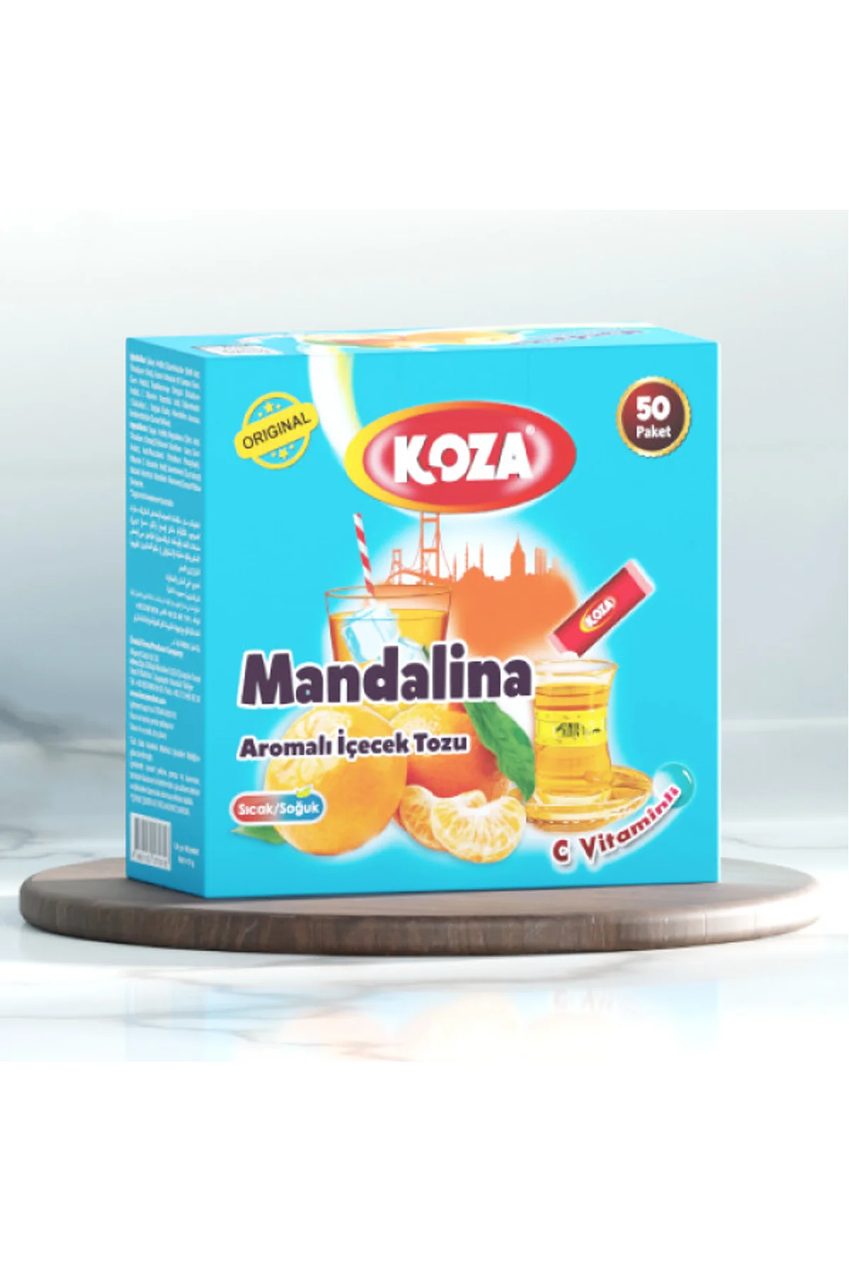 Koza Tek İçimlik Mandalina Aromalı Toz İçecek 50'li - Just Cheap Store Görsel 2