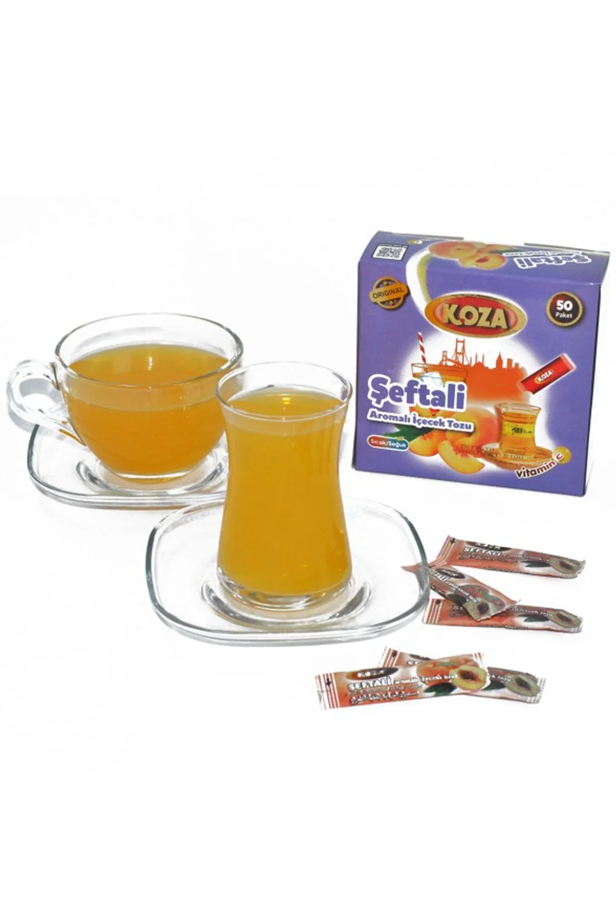 Koza Tek İçimlik Şeftali Aromalı Toz İçecek 50'li - Just Cheap Store Görsel 5