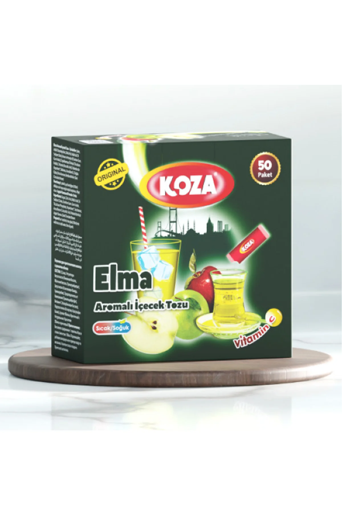 Koza Tek İçimlik Elma Aromalı Toz İçecek 50'li - Just Cheap Store Görsel 2