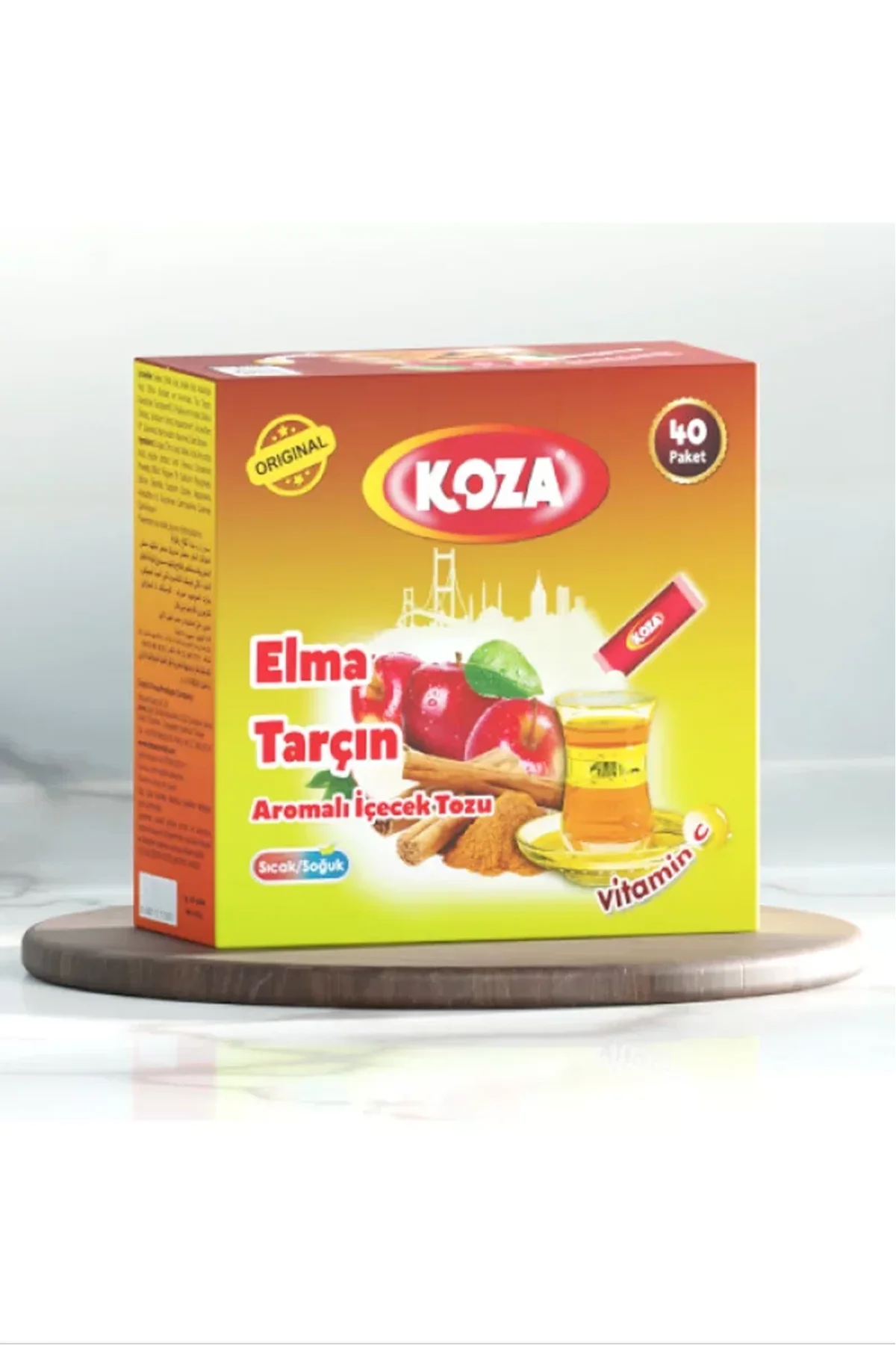 Koza Tek İçimlik Elma &amp; Tarçın Aromalı Toz İçecek 40'lı - Just Cheap Store Görsel 5
