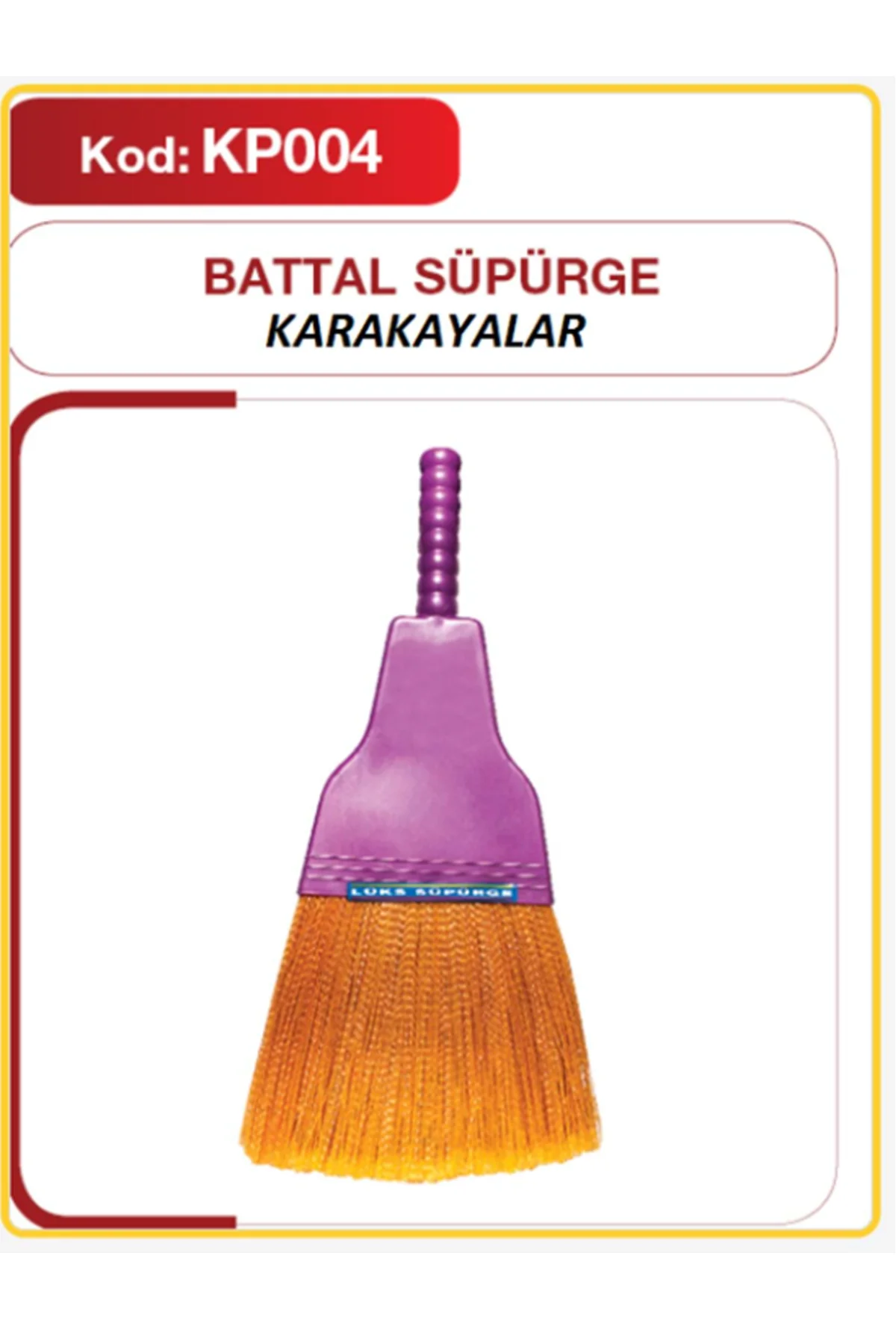 Karakayalar Plastik Süpürge (Battal) KP-004 - Just Cheap Store Görsel 2