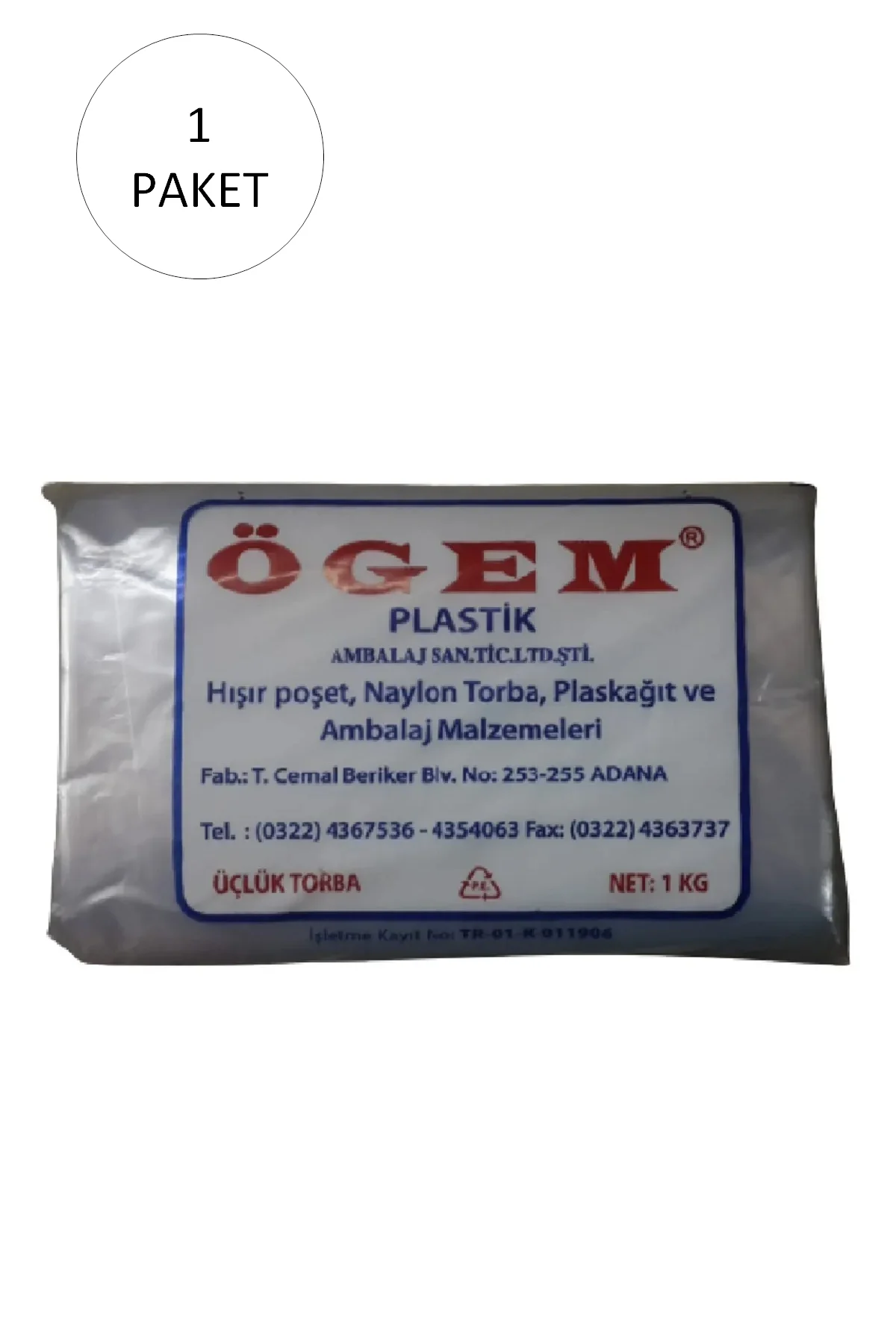 Bakkaliye Naylon Torba Üçlük 26x45 cm 1 kg 1 Paket (Takriben 135 Adet) - Just Cheap Store Görsel 3