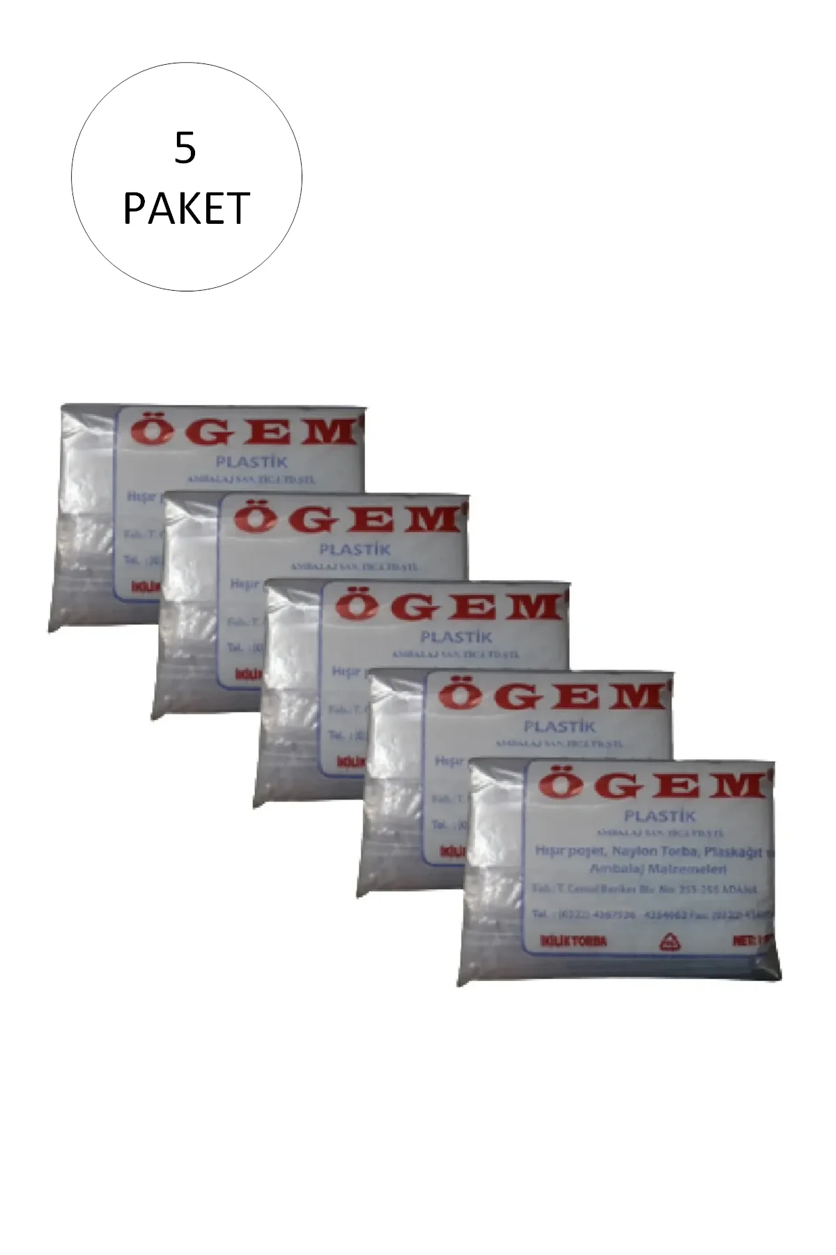 Bakkaliye Naylon Torba İkilik 22x36 cm 1 kg 5 Paket (Takriben 975 Adet) - Just Cheap Store Görsel 3