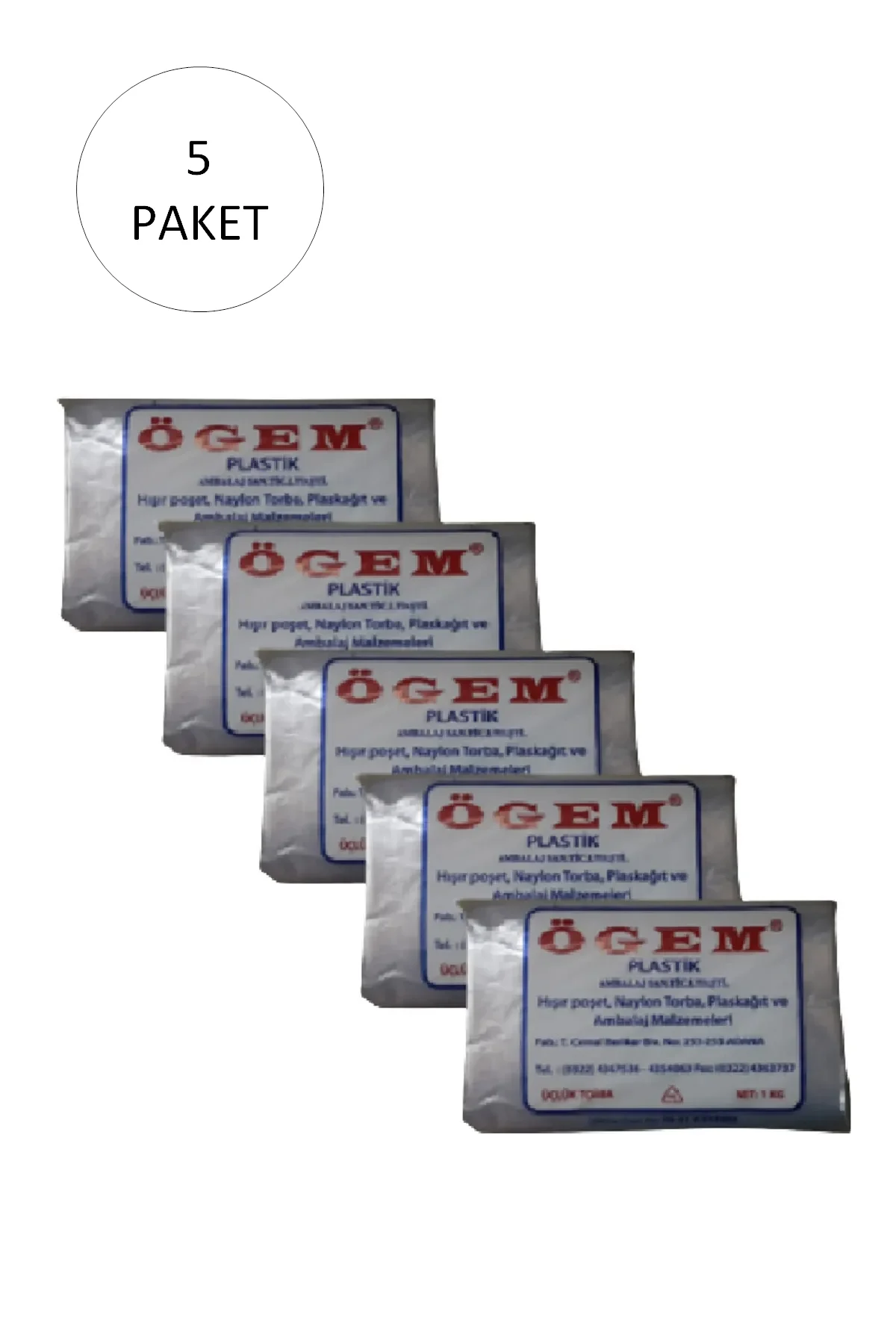 Bakkaliye Naylon Torba Üçlük 26x45 cm 1 kg 5 Paket (Takriben 675 Adet) - Just Cheap Store Görsel 2