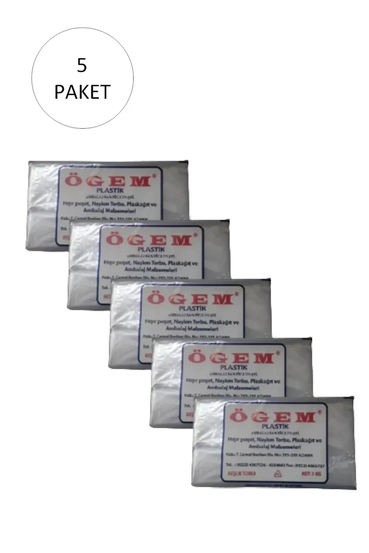 Bakkaliye Naylon Torba Beşlik 30x52 cm 1 kg 5 Paket (Takriben 525 Adet) - Just Cheap Store Görsel 5