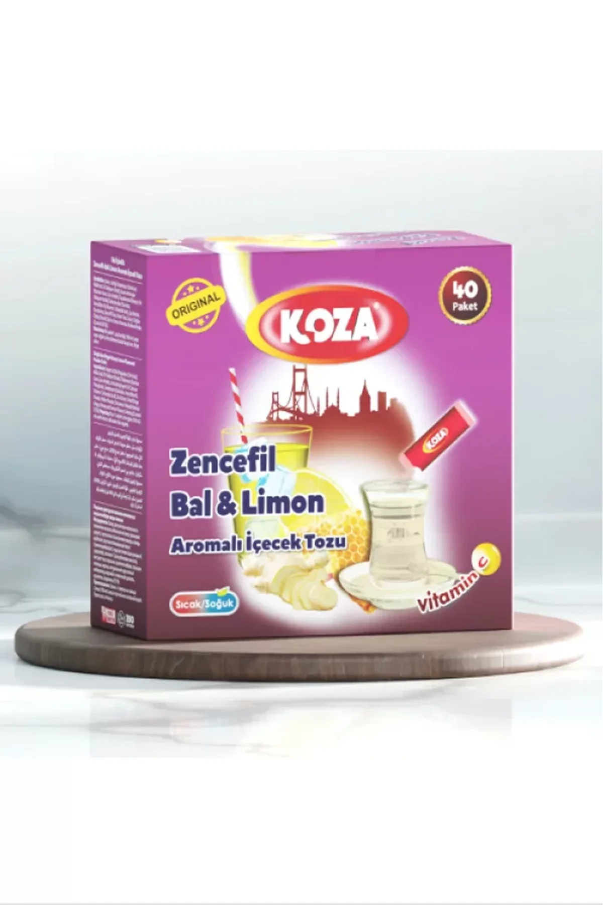 Koza Tek İçimlik Zencefil Bal Limon Aromalı Toz İçecek 40'lı - Just Cheap Store Görsel 5